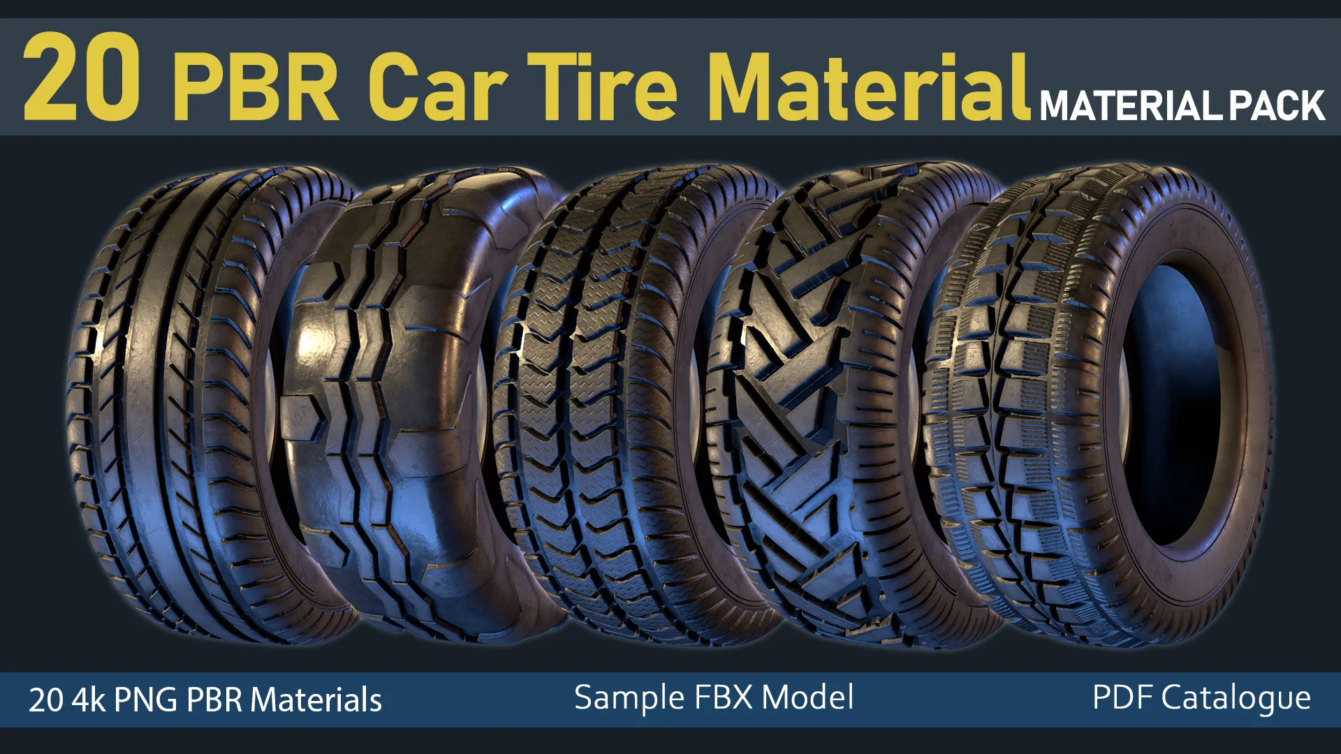 20 PBR Car Tire Material