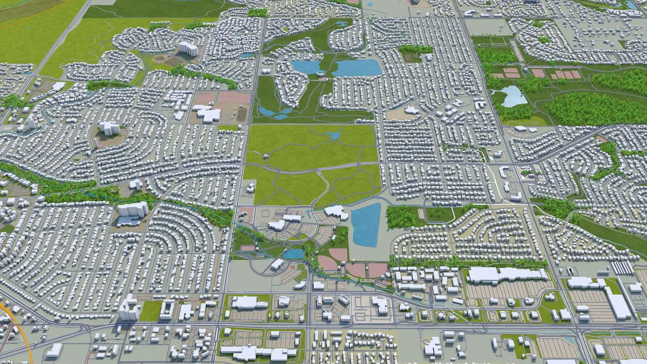 Westminster city Colorado USA 3d model 30km