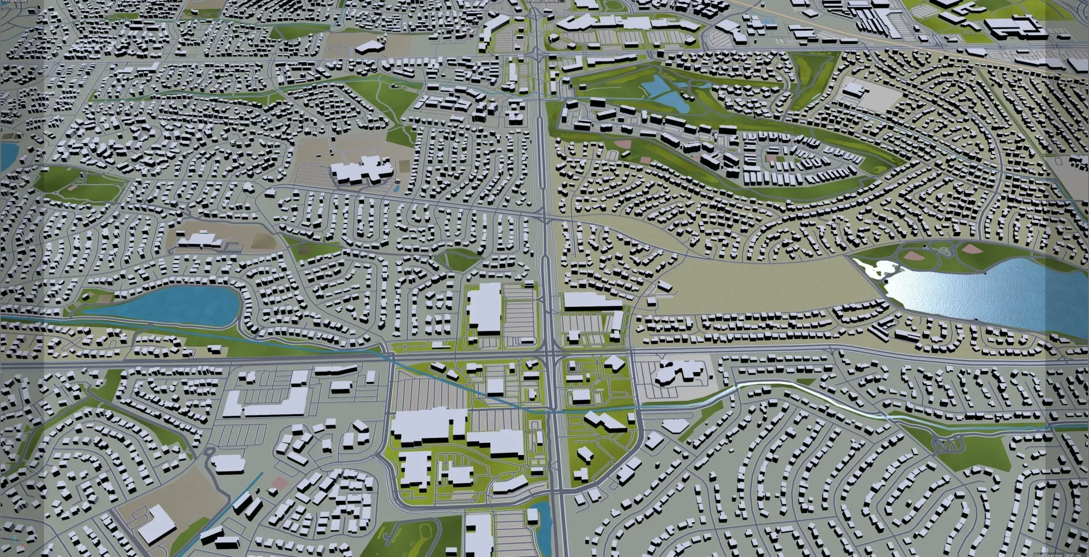 Westminster city Colorado USA 3d model 30km