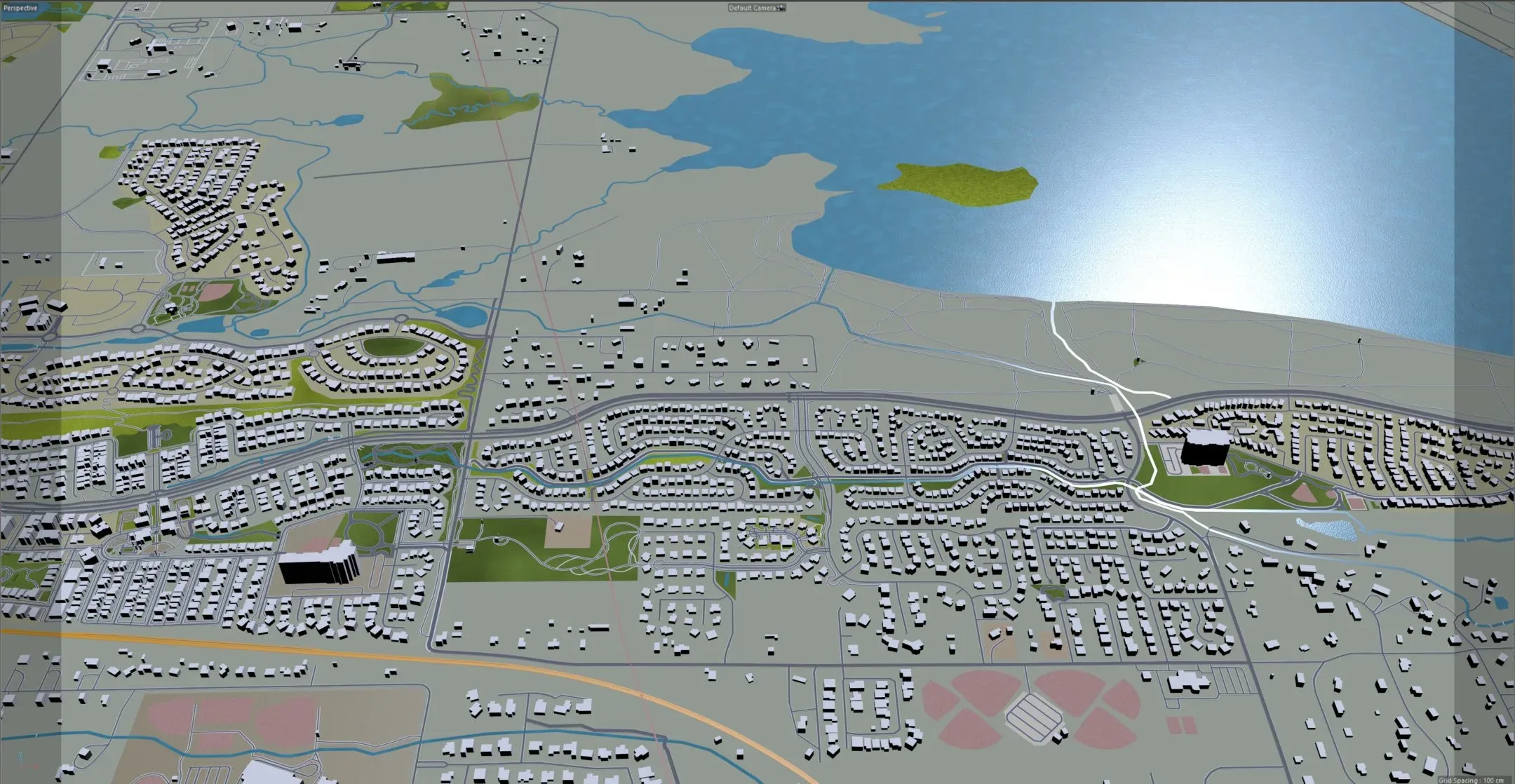 Westminster city Colorado USA 3d model 30km