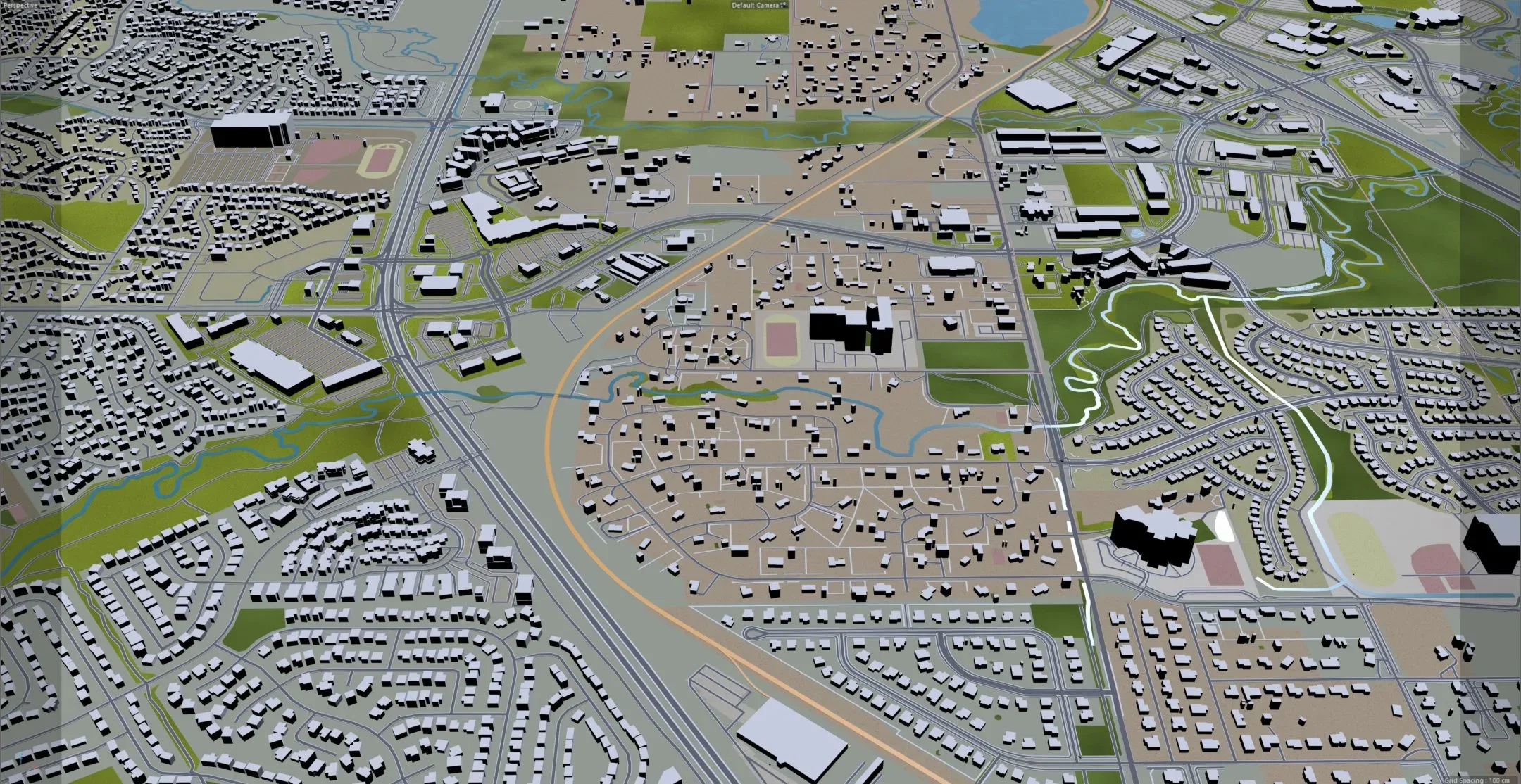 Westminster city Colorado USA 3d model 30km