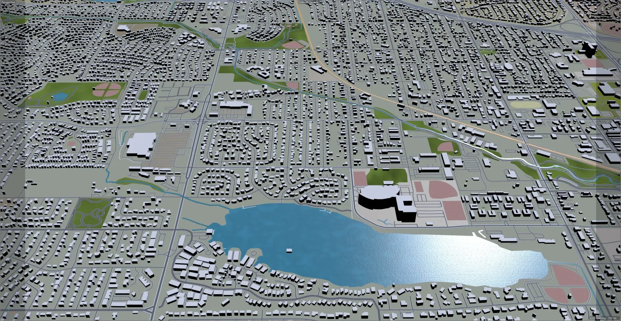 Westminster city Colorado USA 3d model 30km