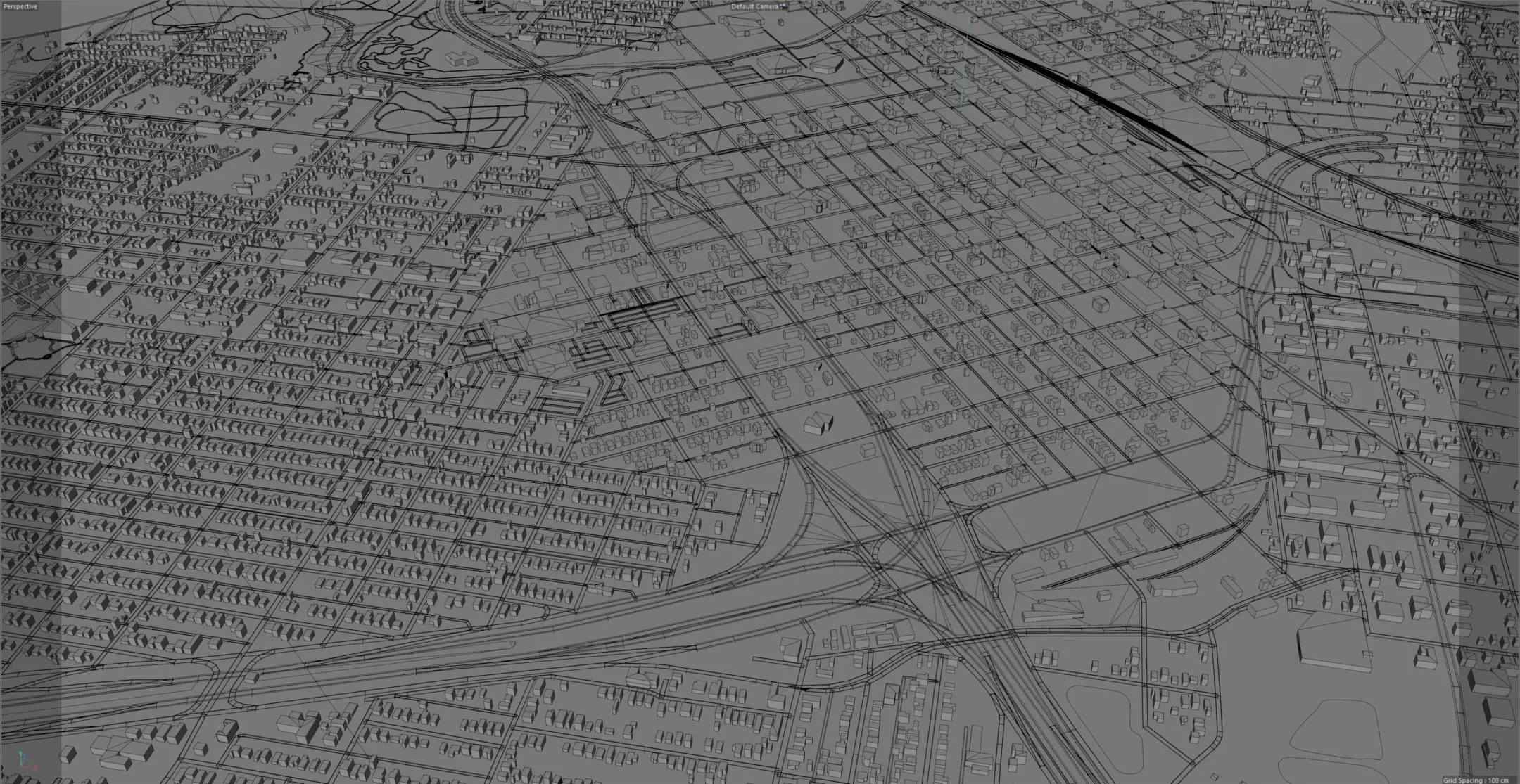 Wichita Falls city Texas USA 3d model 30km