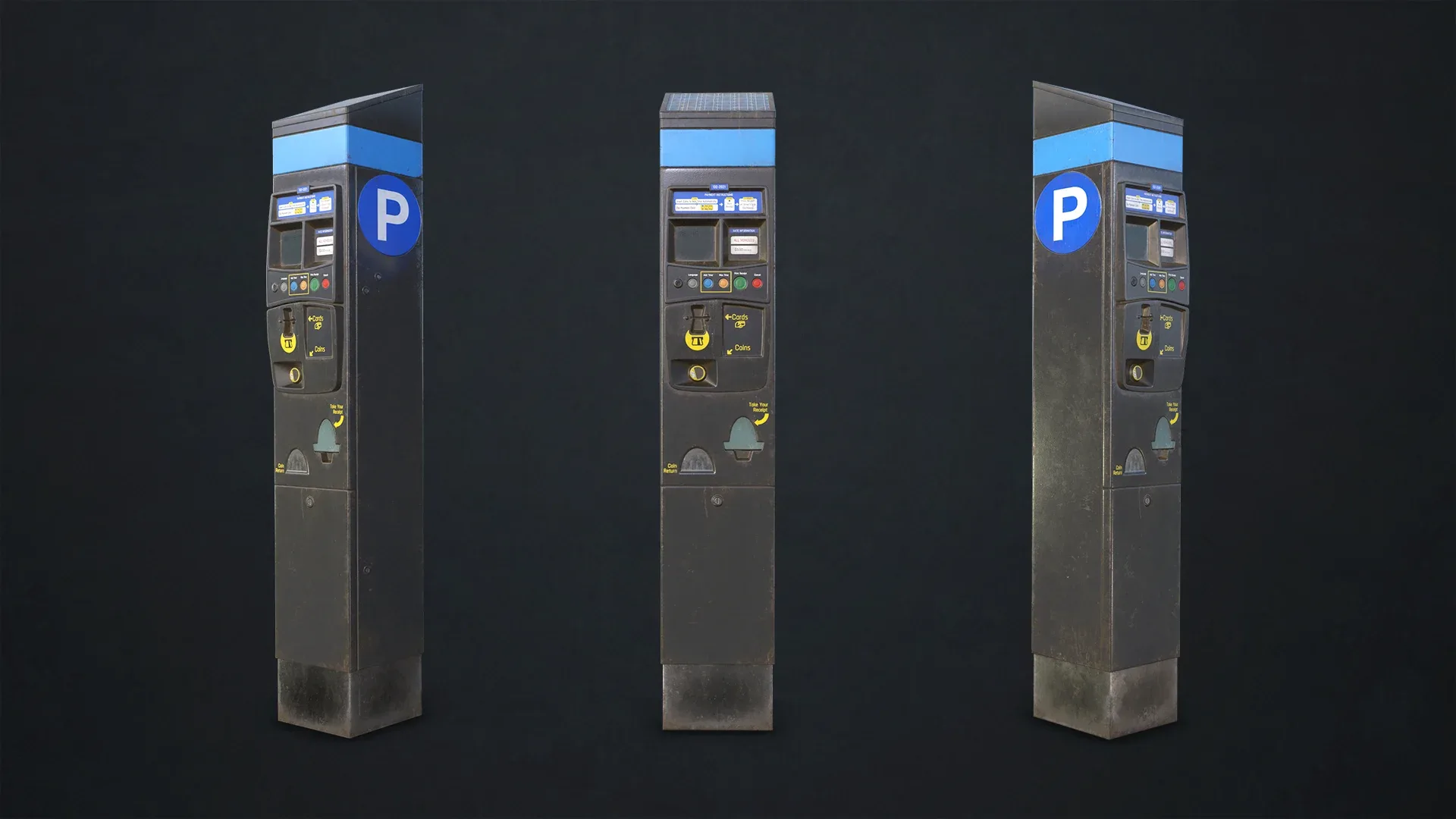 Parking Meter - Low Poly