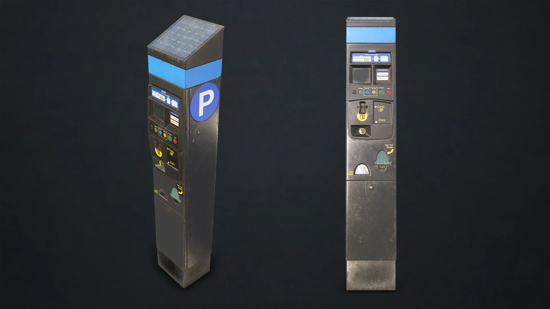 Parking Meter - Low Poly