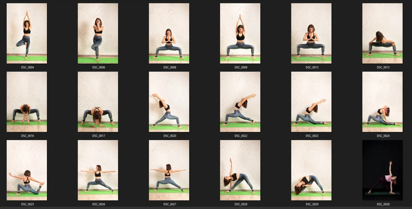 160 Photo / Female Poses / Yoga / Reference pack