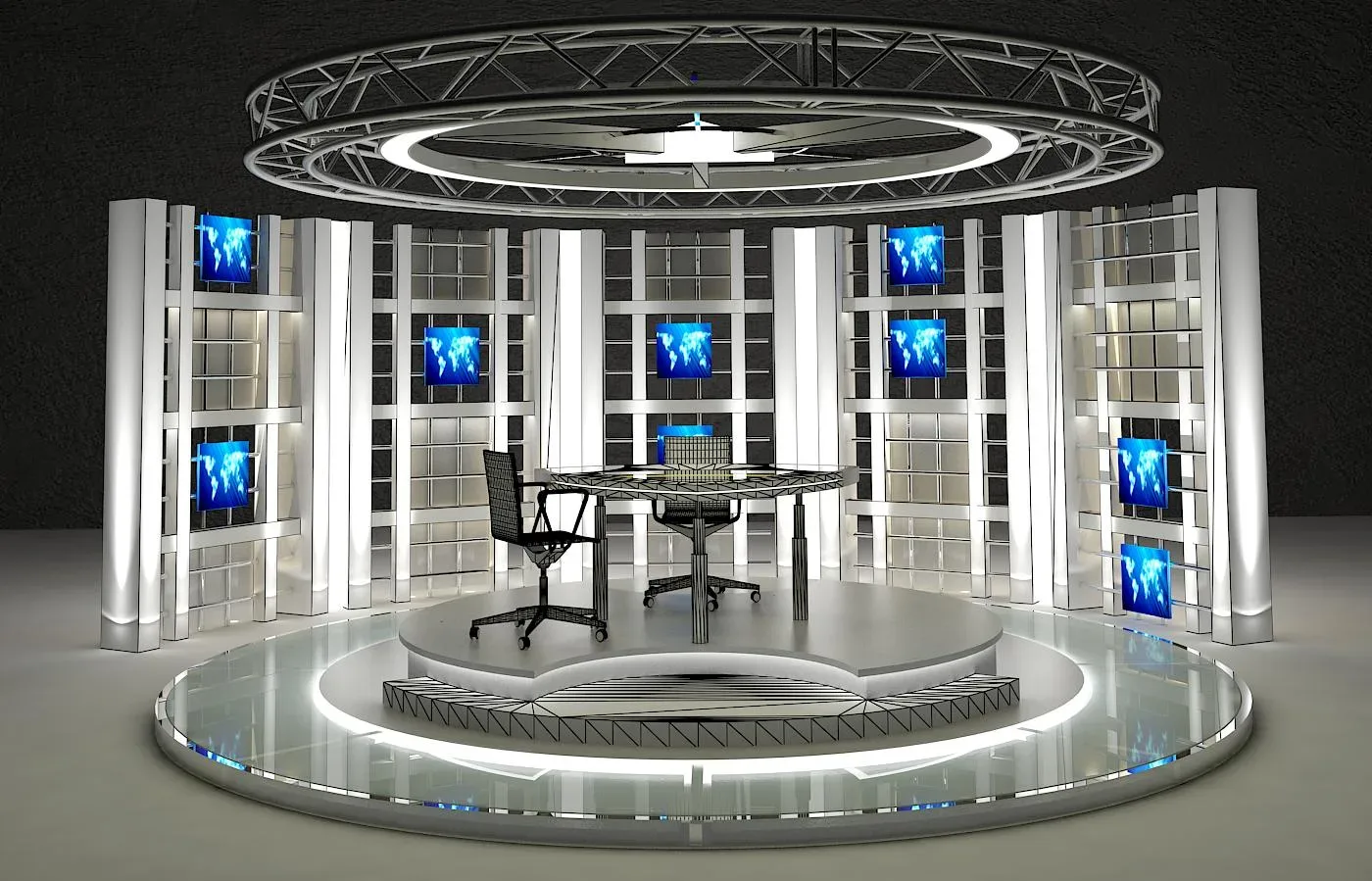 Virtual TV Studio Sets - Collection Vol 13 - 9 PCS DESIGN