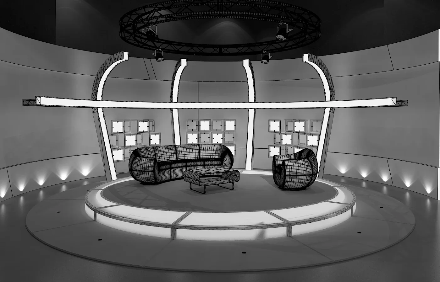 Virtual TV Studio Sets - Collection Vol 13 - 9 PCS DESIGN