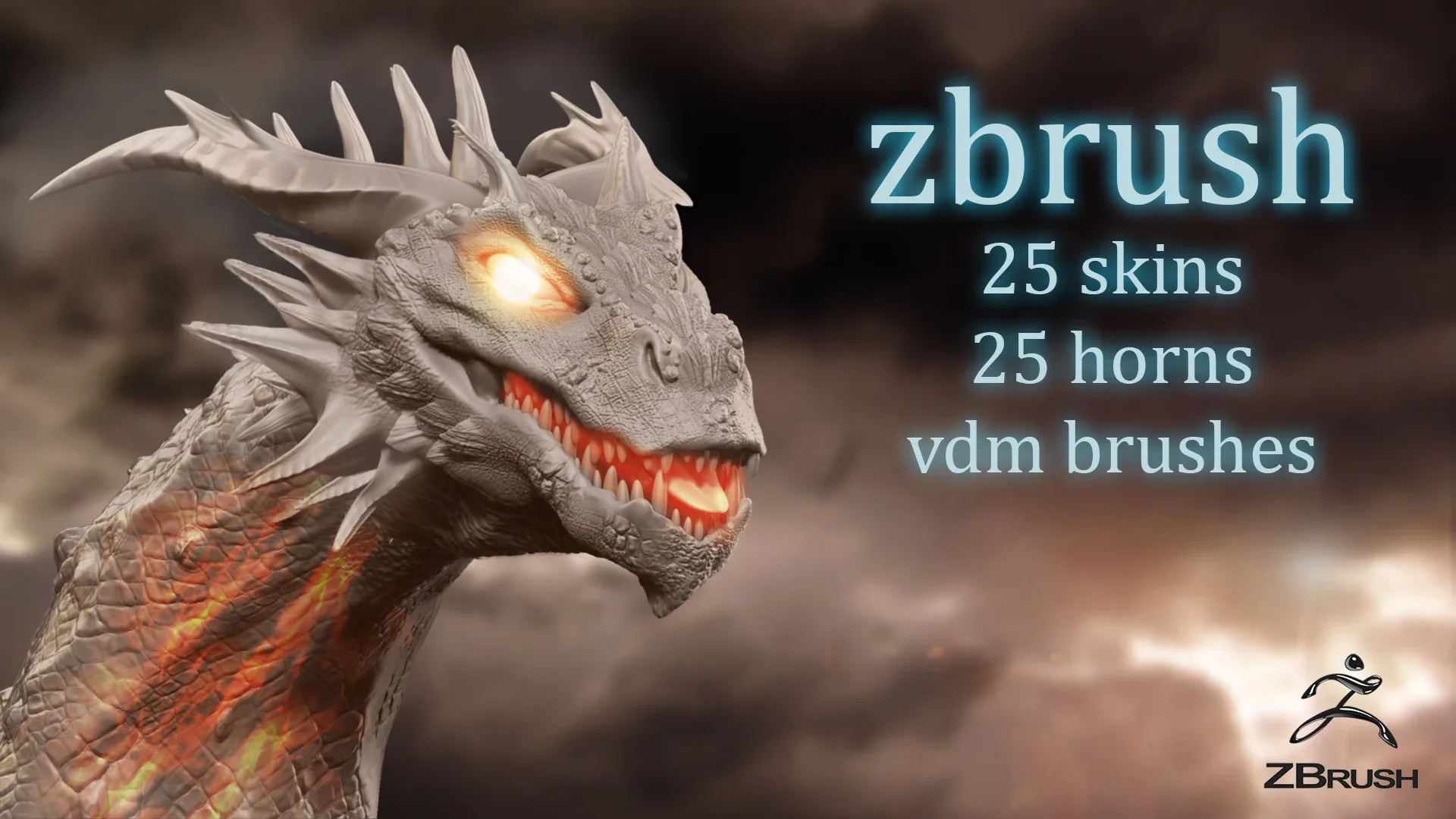 50 ZBrush - Skin and Horn VDM Brushes