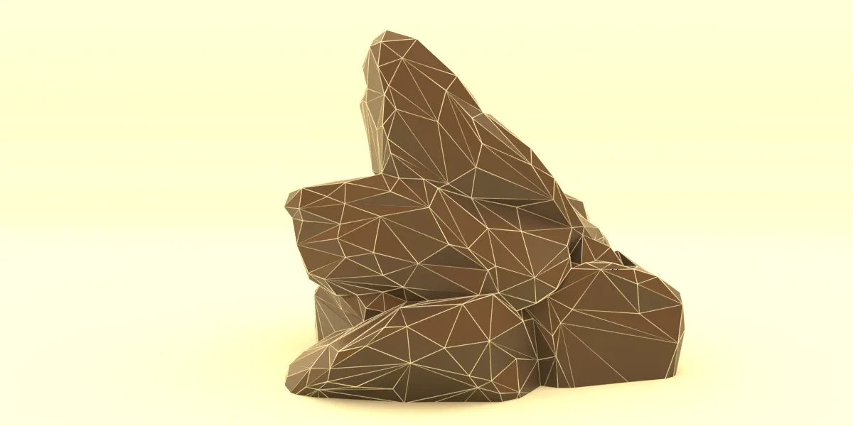 Low Poly Rock Collection