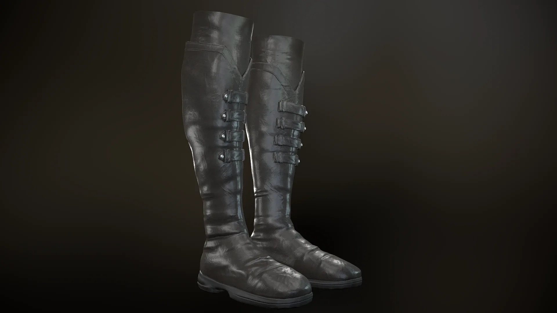 Black Leather Boots 3