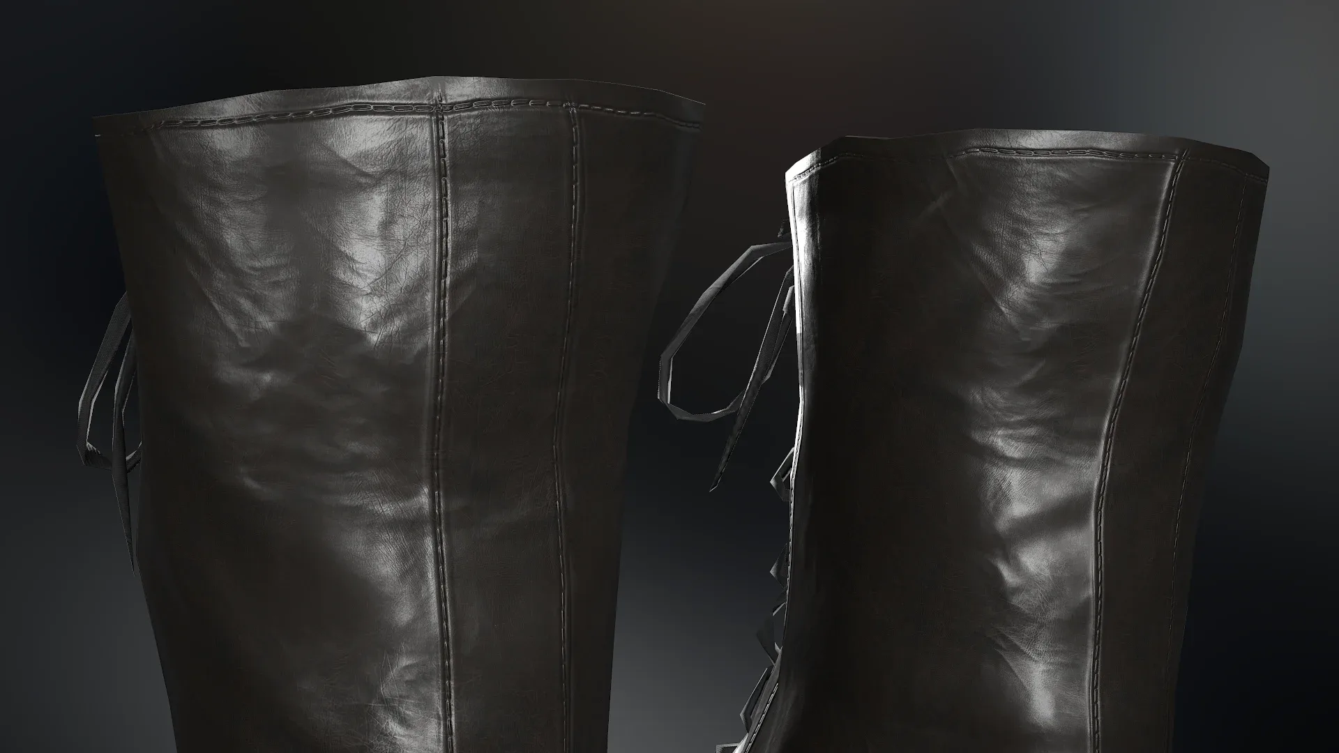 Black Leather Boots 5