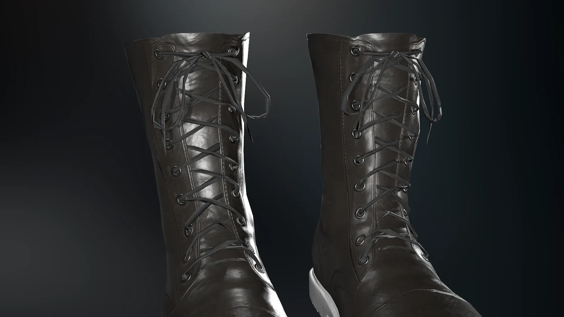 Black Leather Boots 5