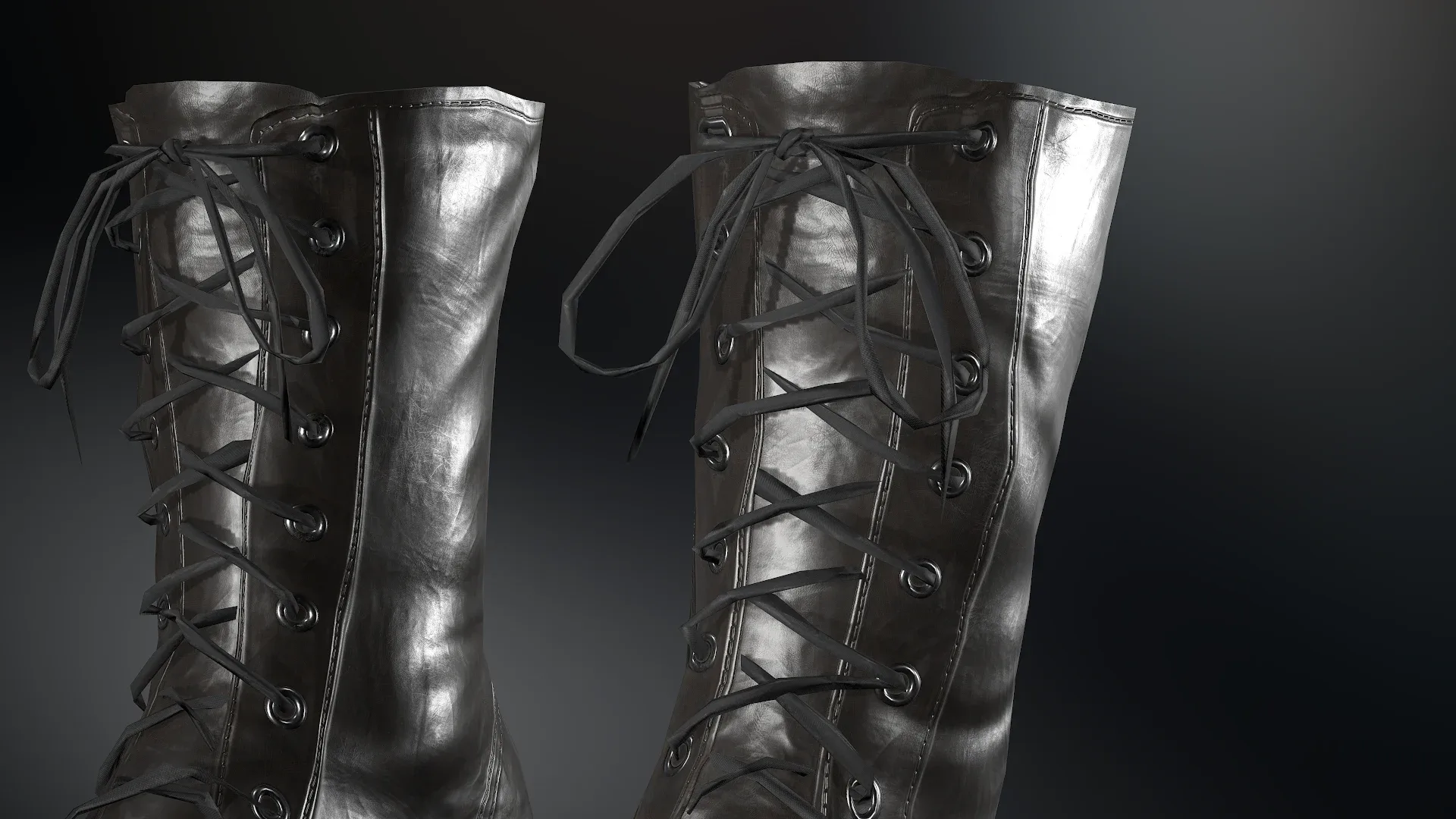 Black Leather Boots 5