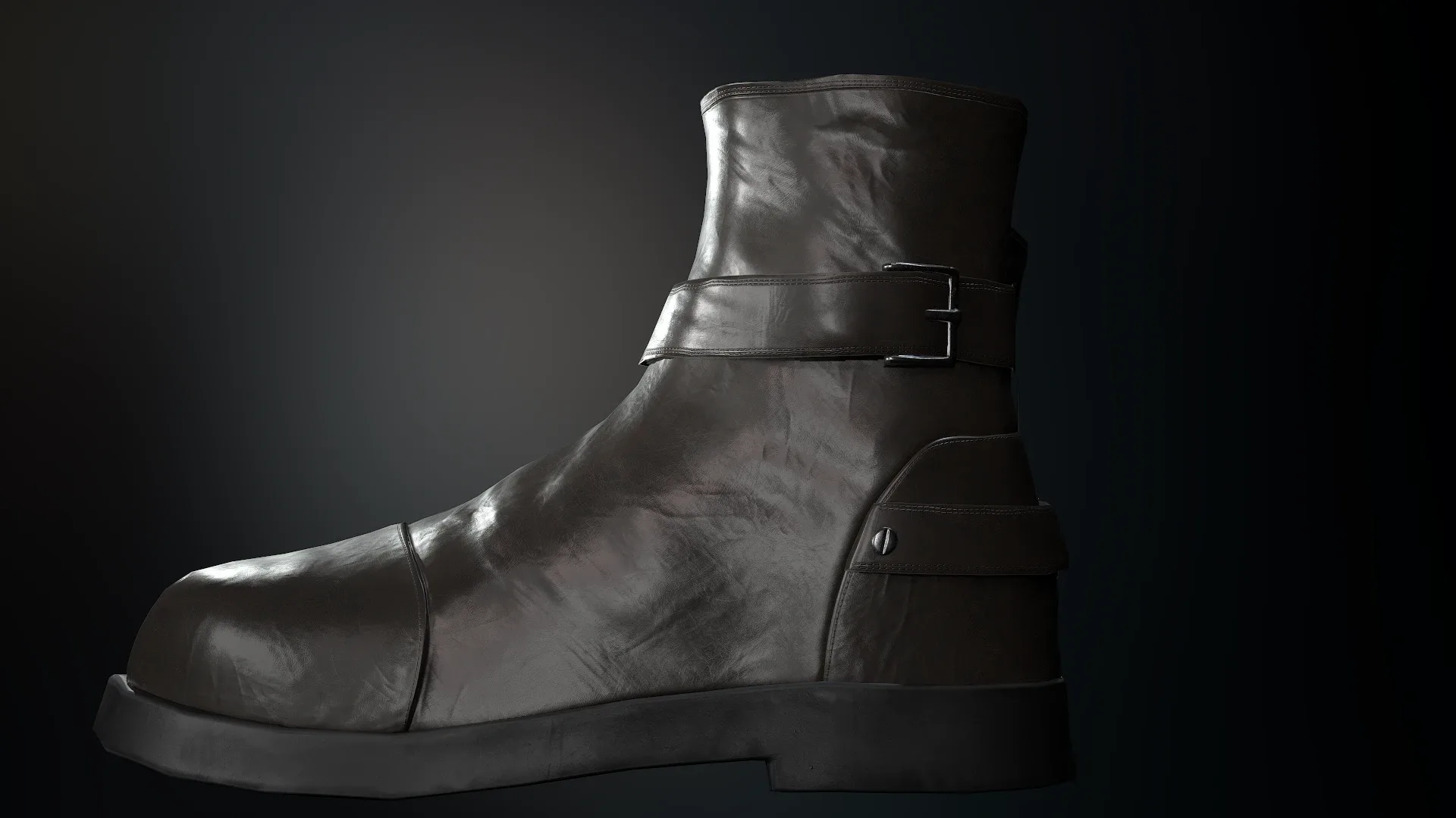 Black Leather Boots 7