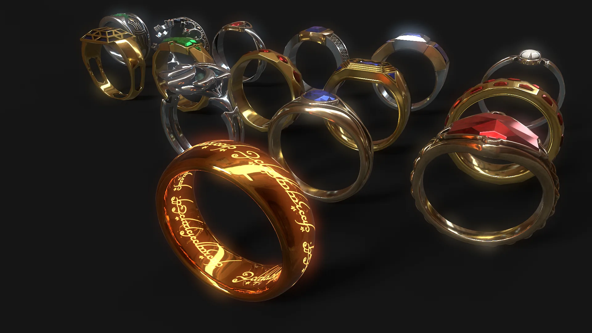 The 20 Rings Of Power LOTR