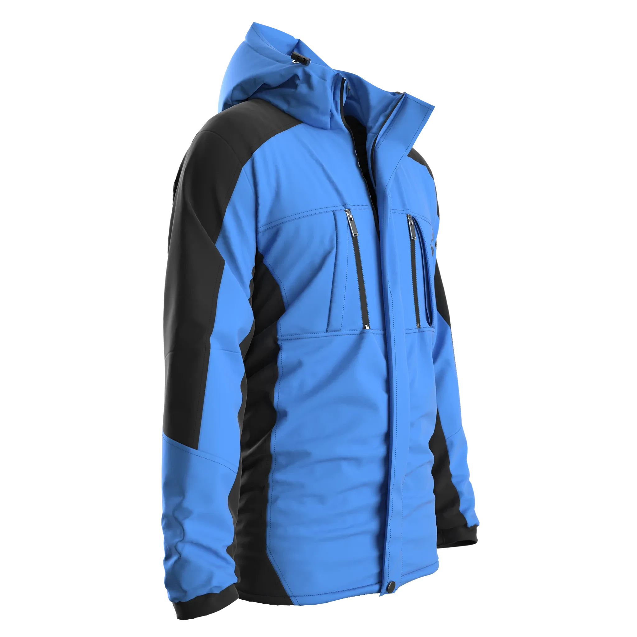 Men's Waterproof Mountain Jacket, Marvelous Designer, Clo3d