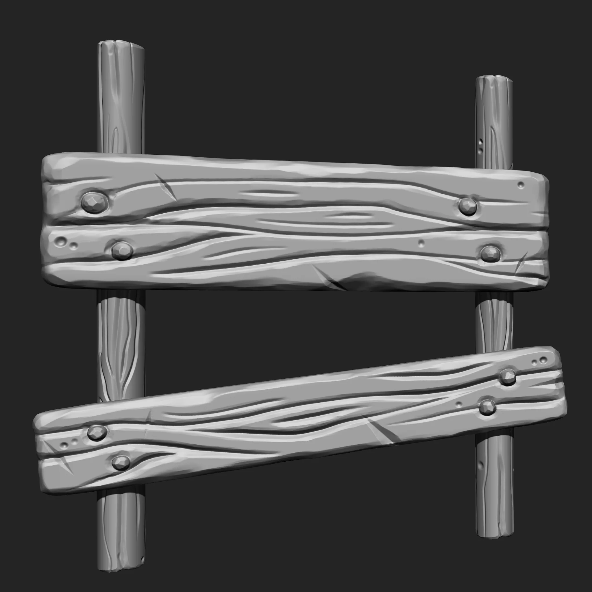 Stylized Wooden Plank IMM Brush Pack 21 in One