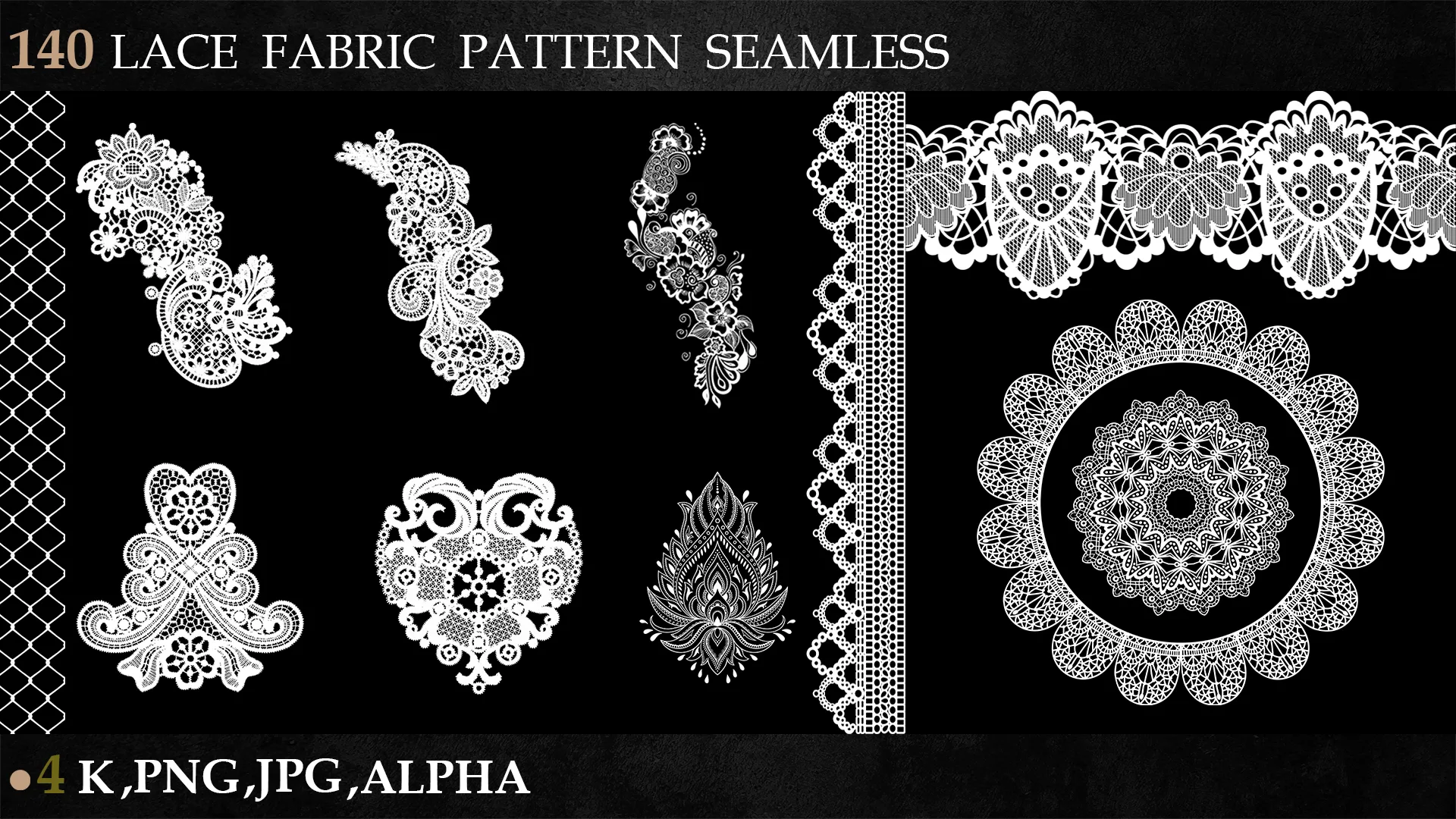 140 LACE FABRIC PATTERN SEAMLESS-vol 1