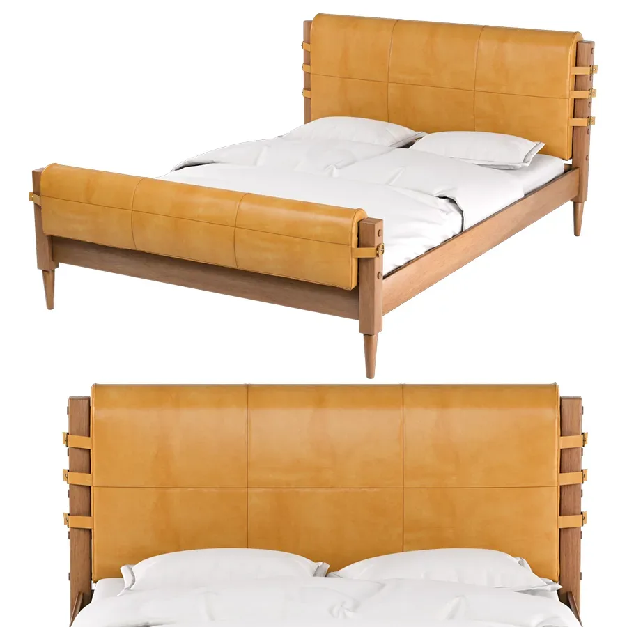Rhys Leather Bed