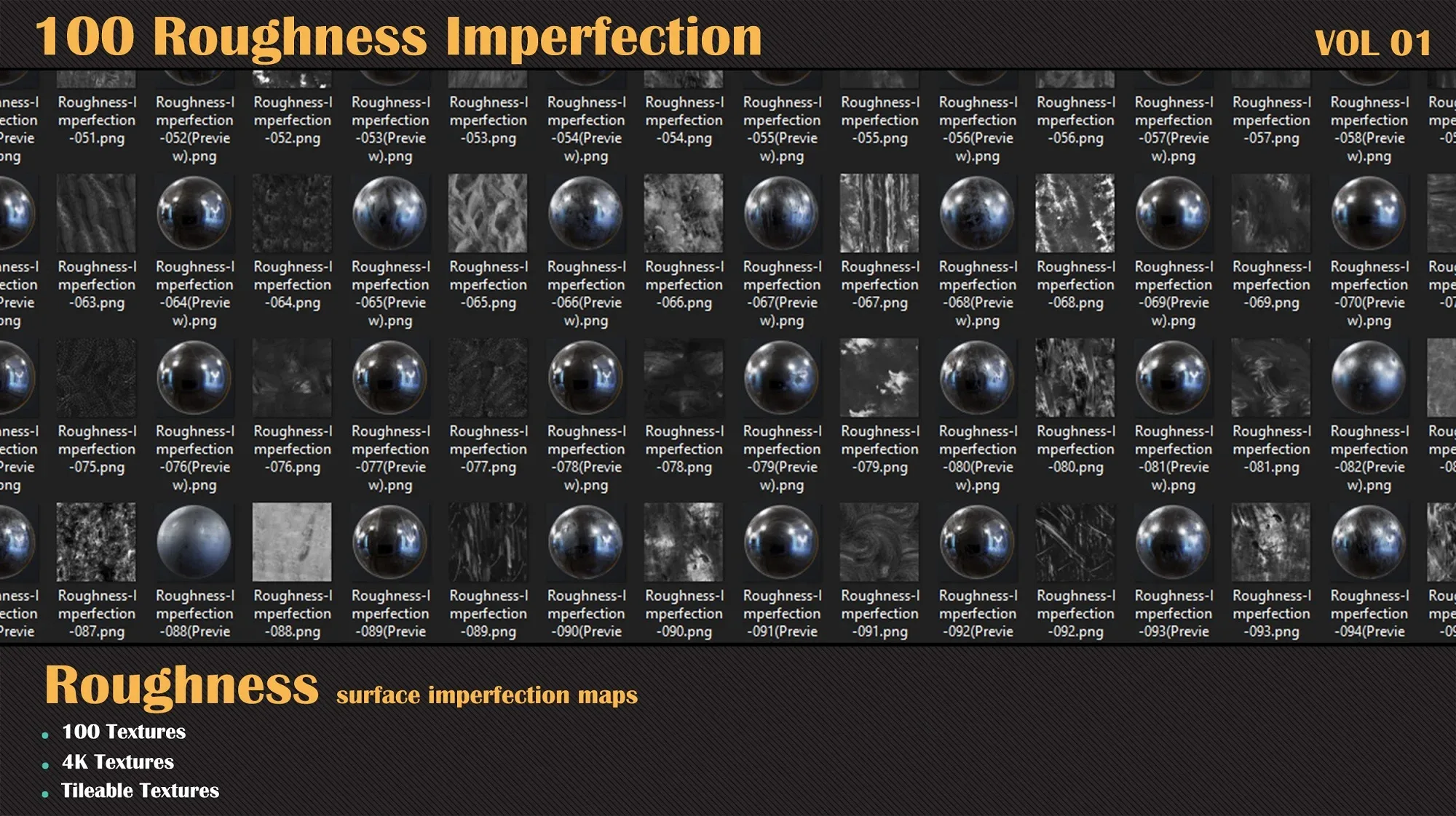 100 Roughness Imperfection - VOL 01