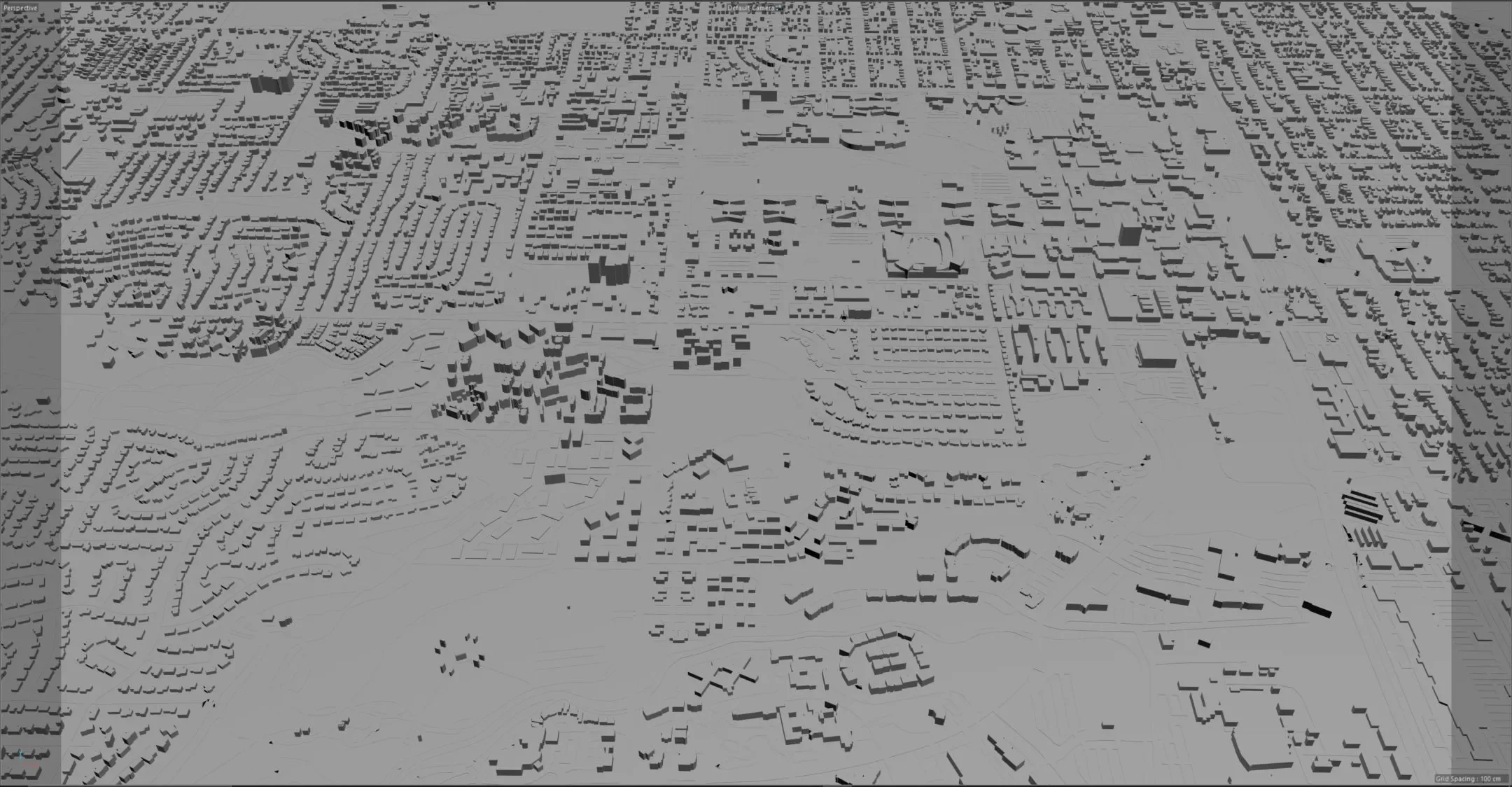 Fort Collins city Colorado USA 3d model 30km