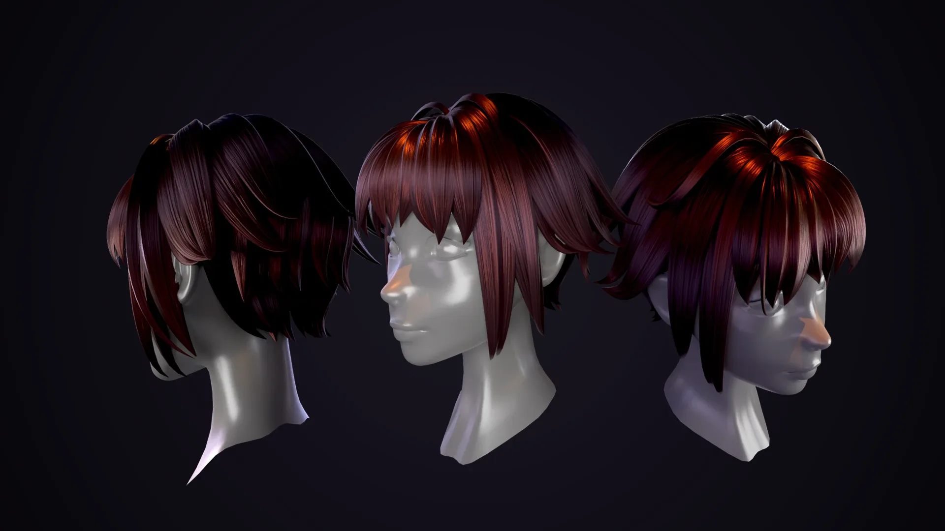 Hair Pack 10 Models