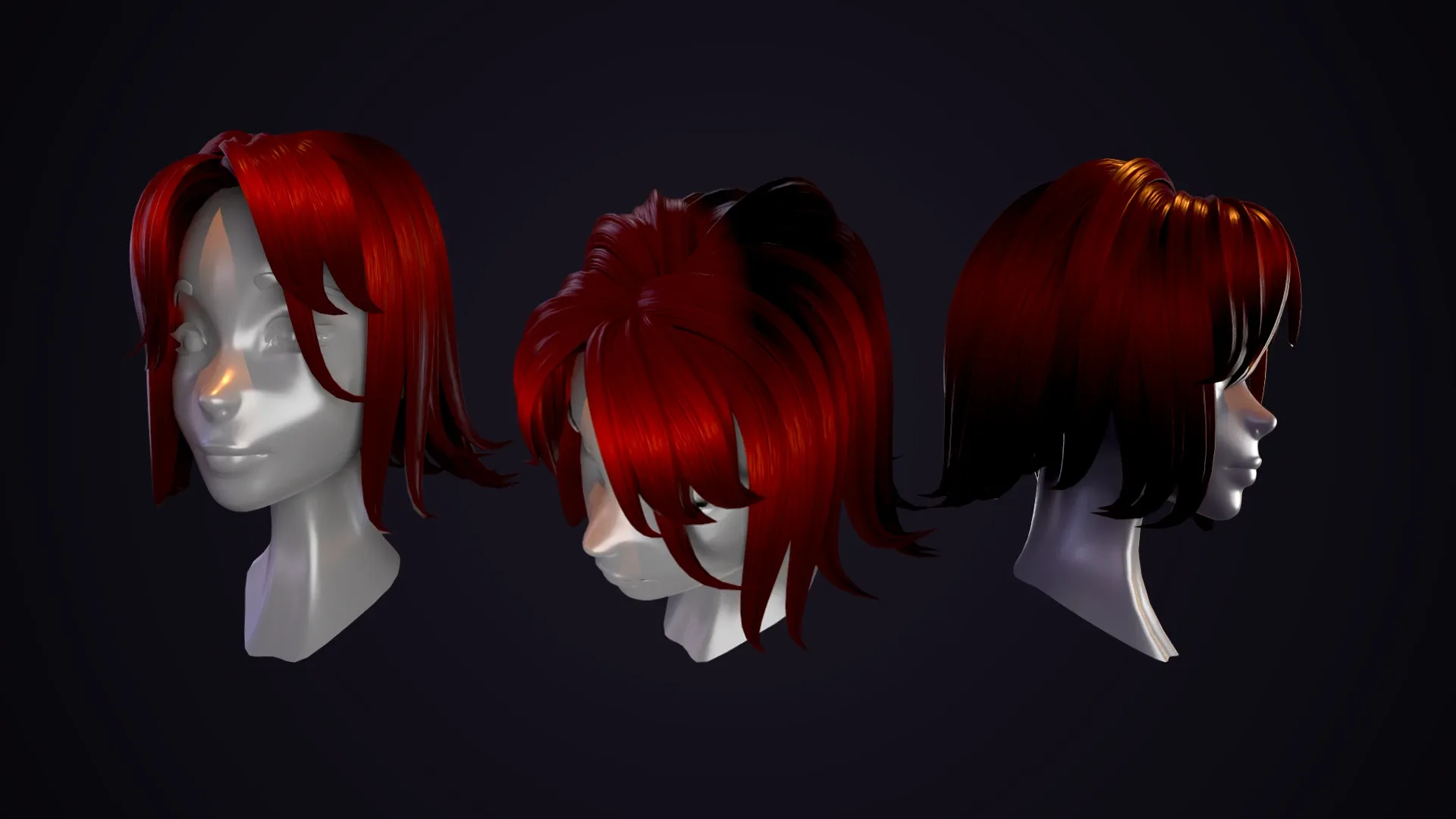 Hair Pack 10 Models