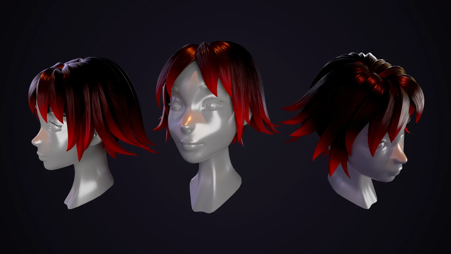 Hair Pack 10 Models