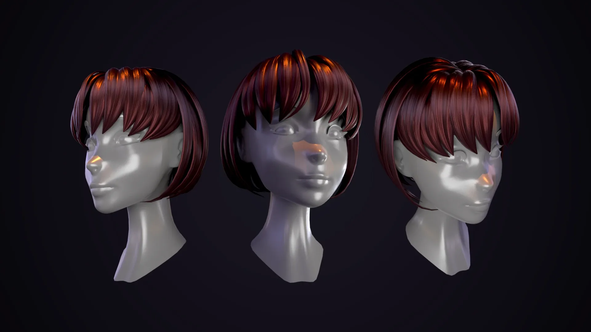 Hair Pack 10 Models