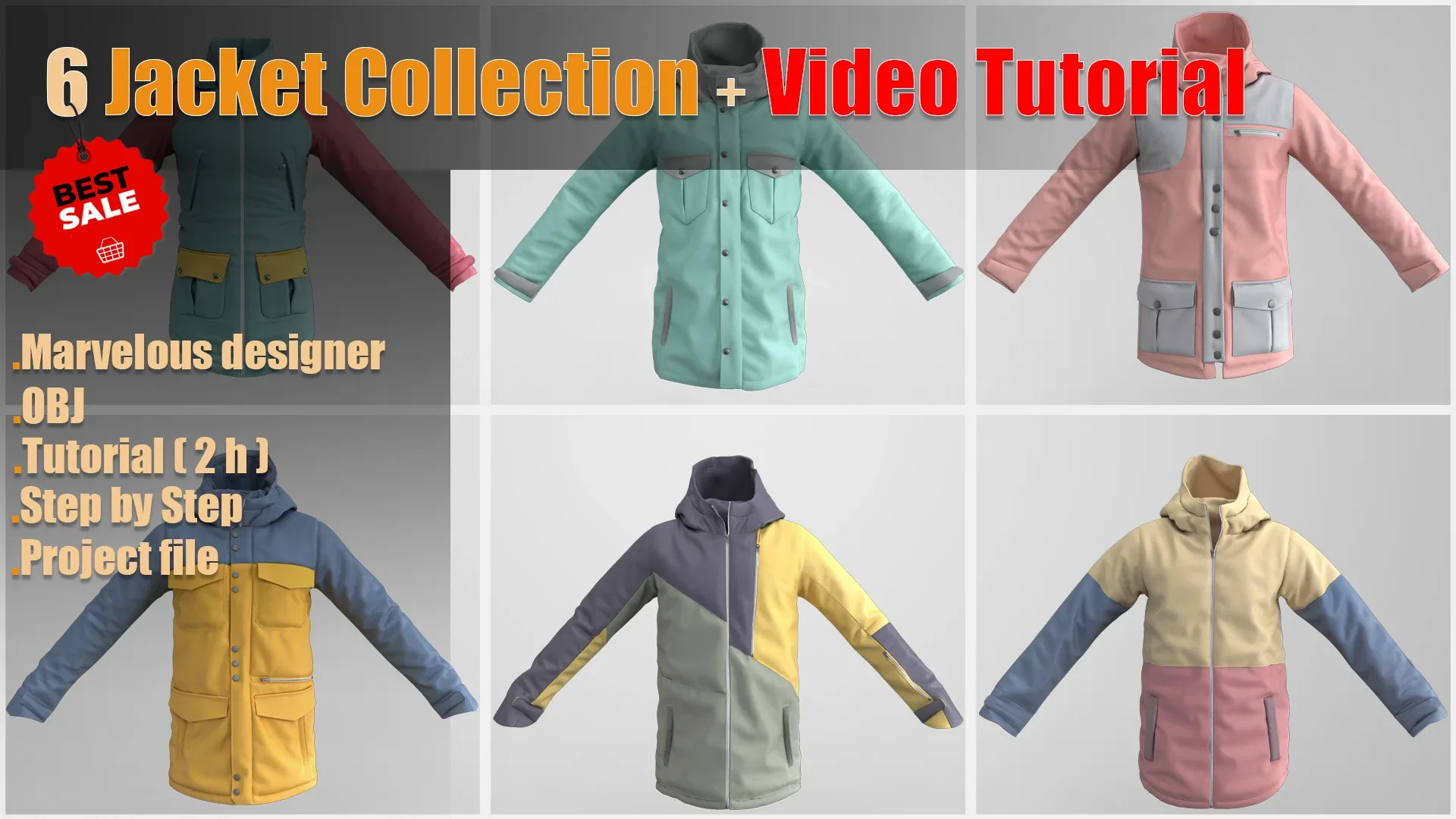 6 Jacket Collection + Video Tutorial