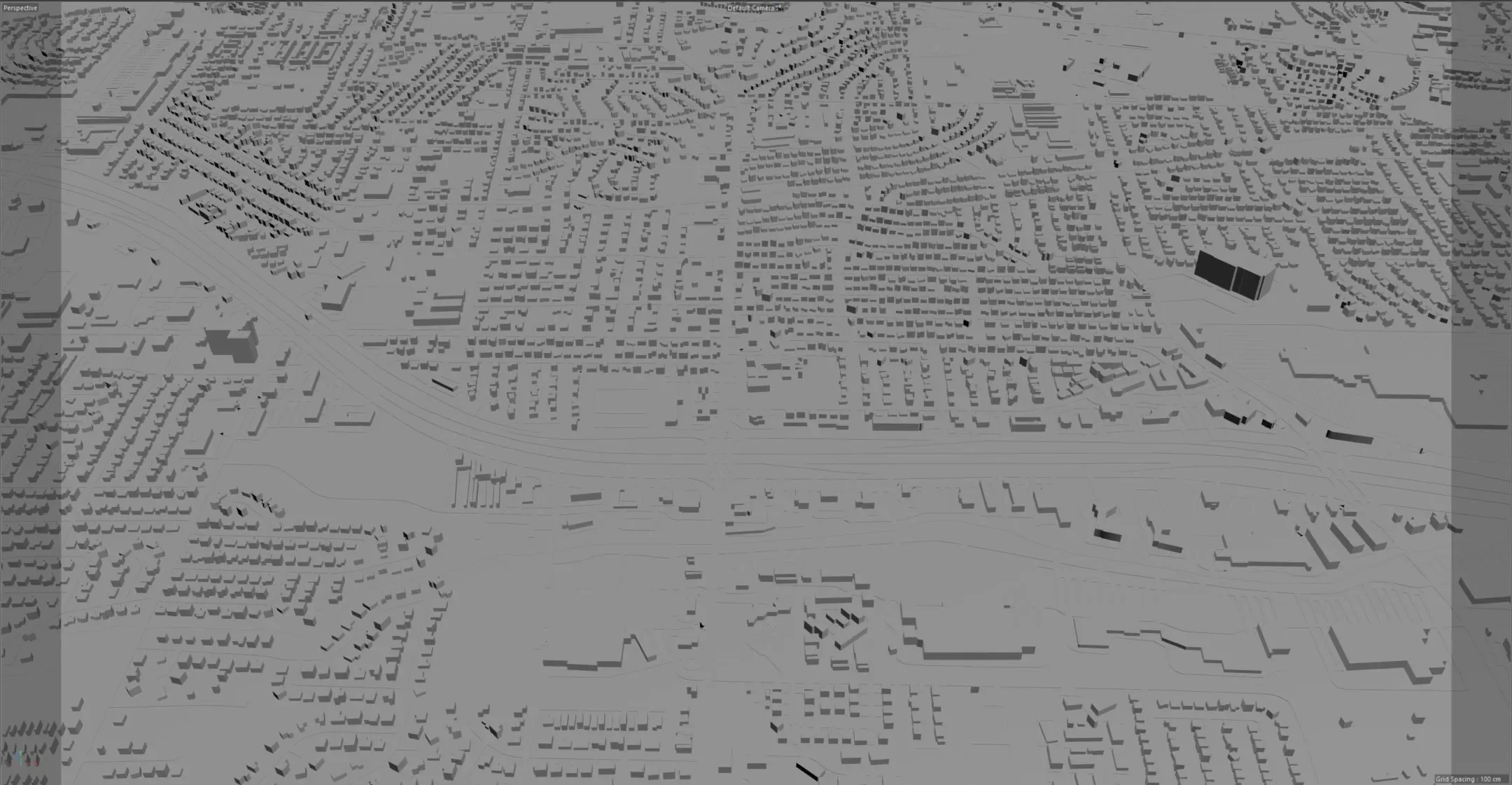 Killeen city Texas USA 3d model 25km