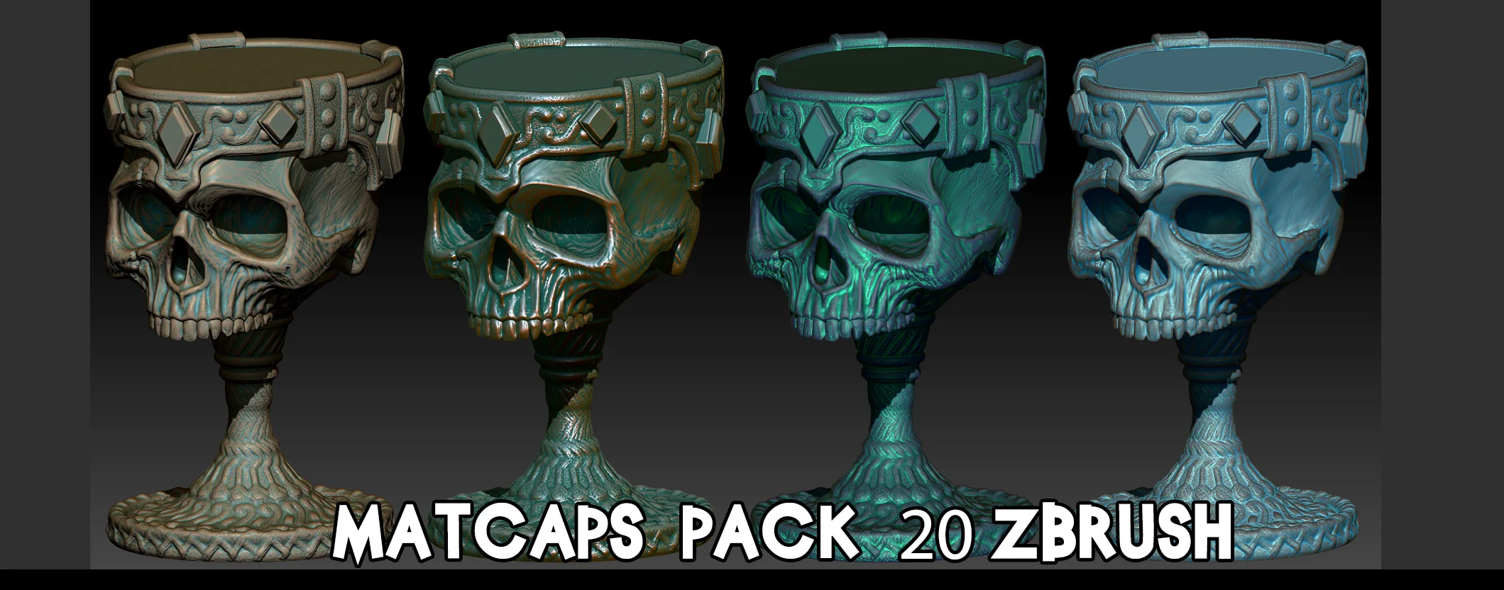 Matcaps Pack 20 Zbrush