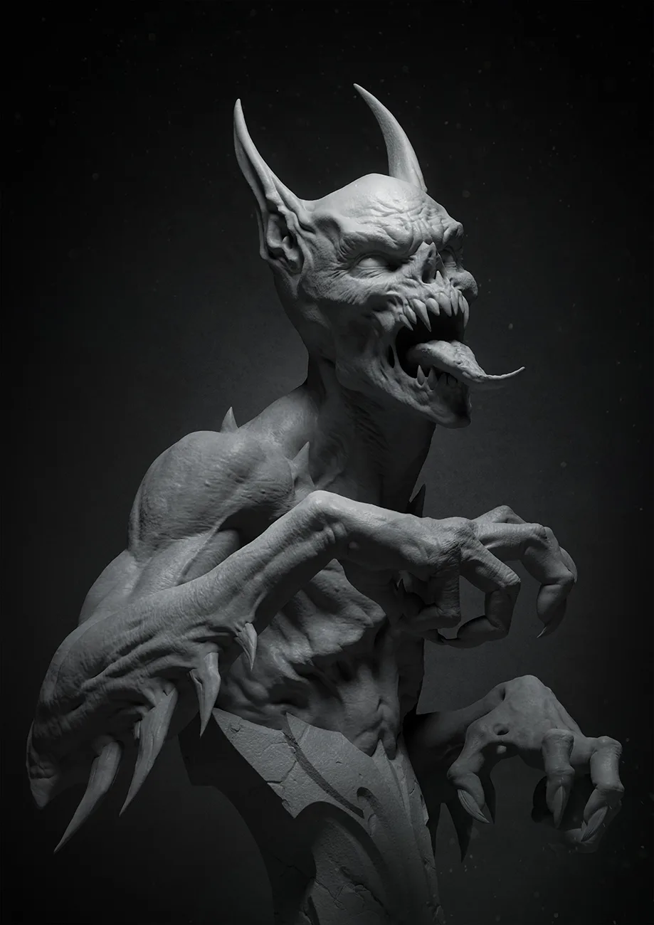 ManBat Statue