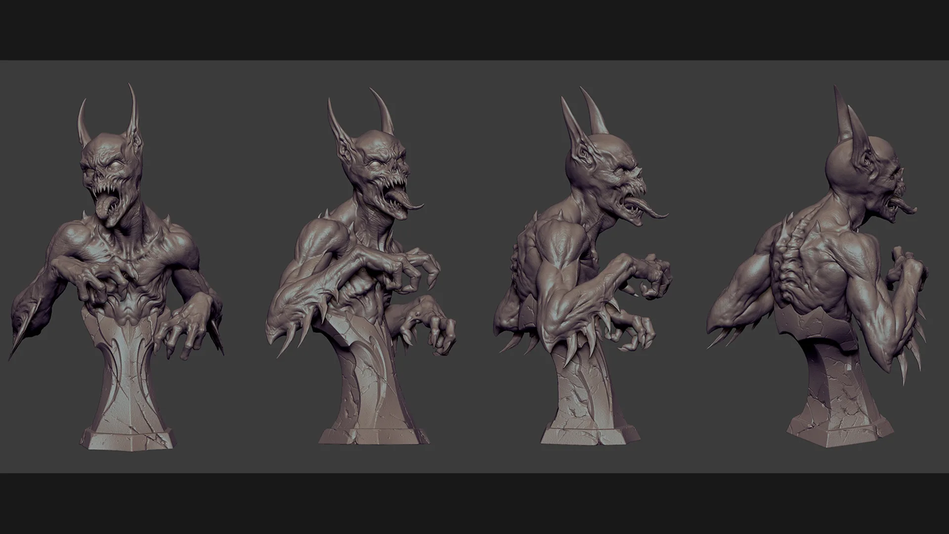 ManBat Statue