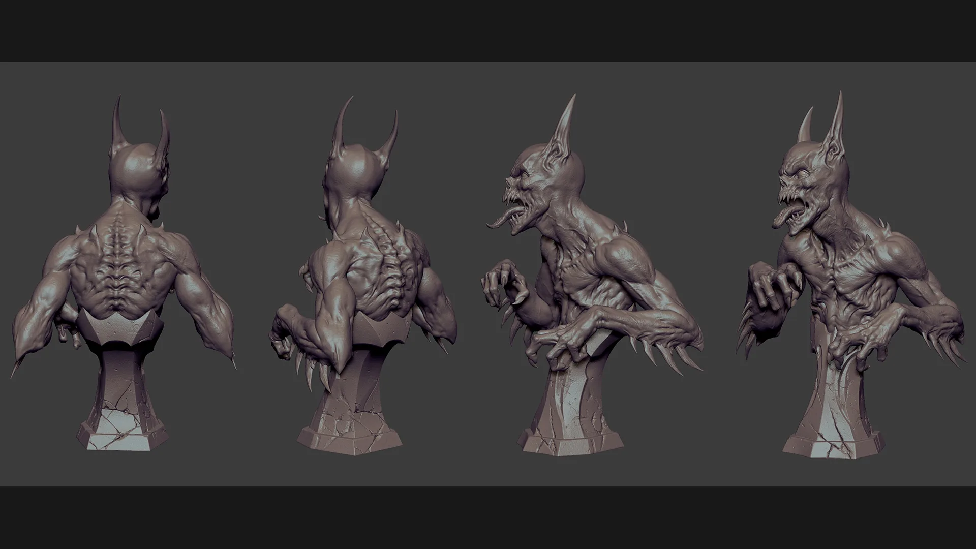 ManBat Statue