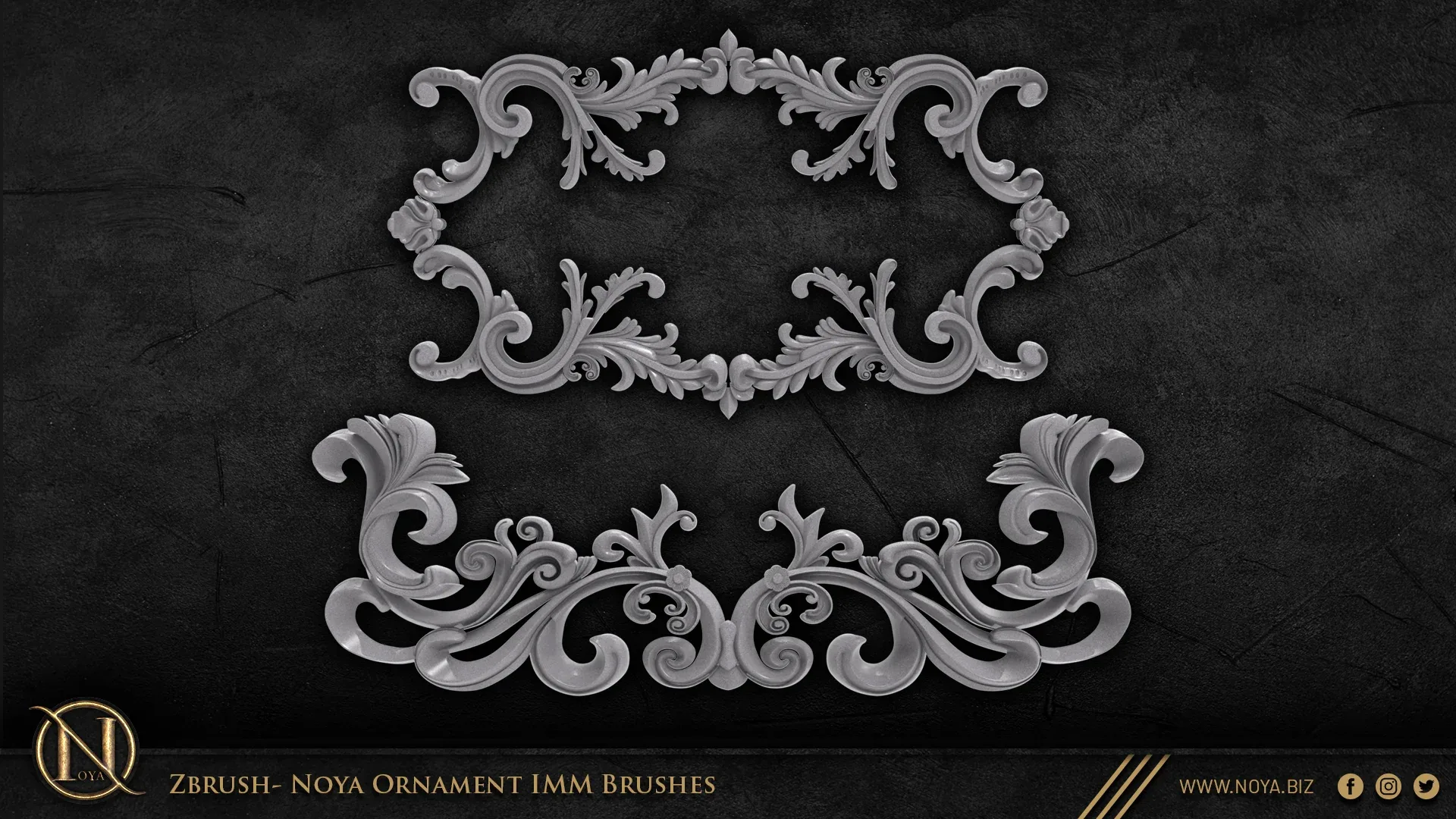 Zbrush - Noya Ornament IMM Brushes