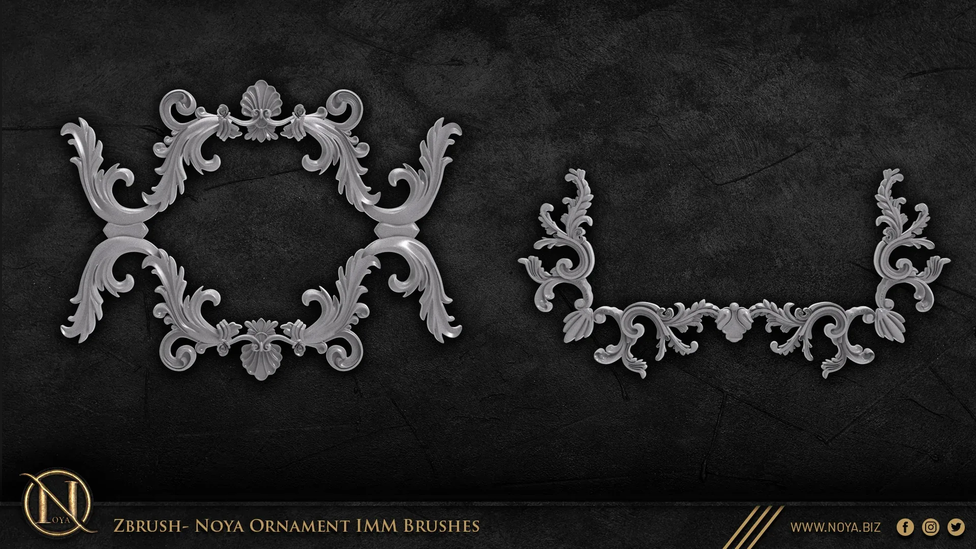 Zbrush - Noya Ornament IMM Brushes