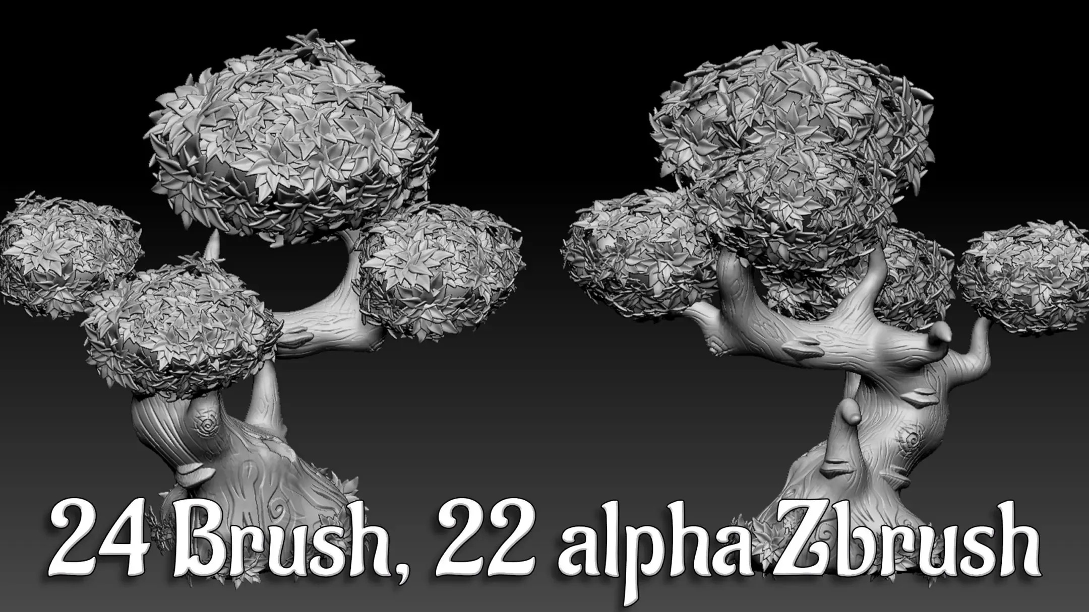 24 ZBP Brush, 22 Alpha Zbrush