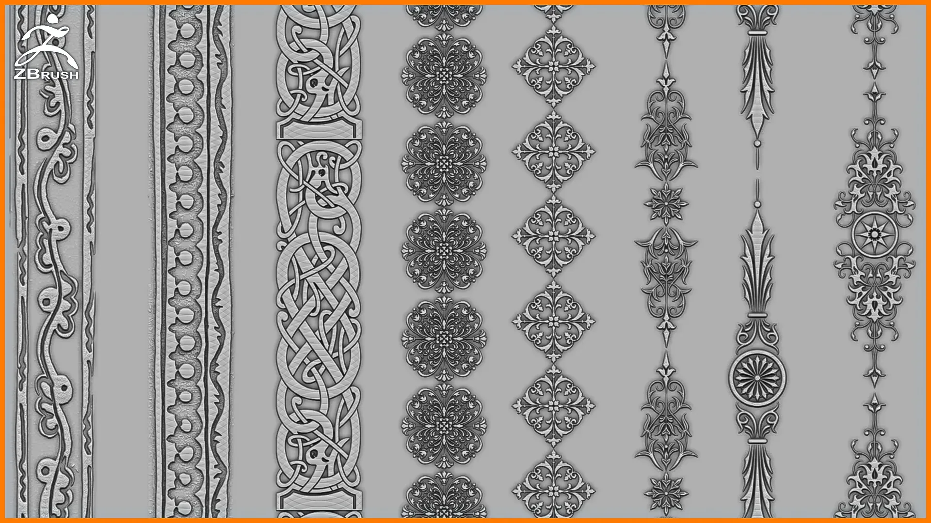 Ornaments Brush for ZBrush