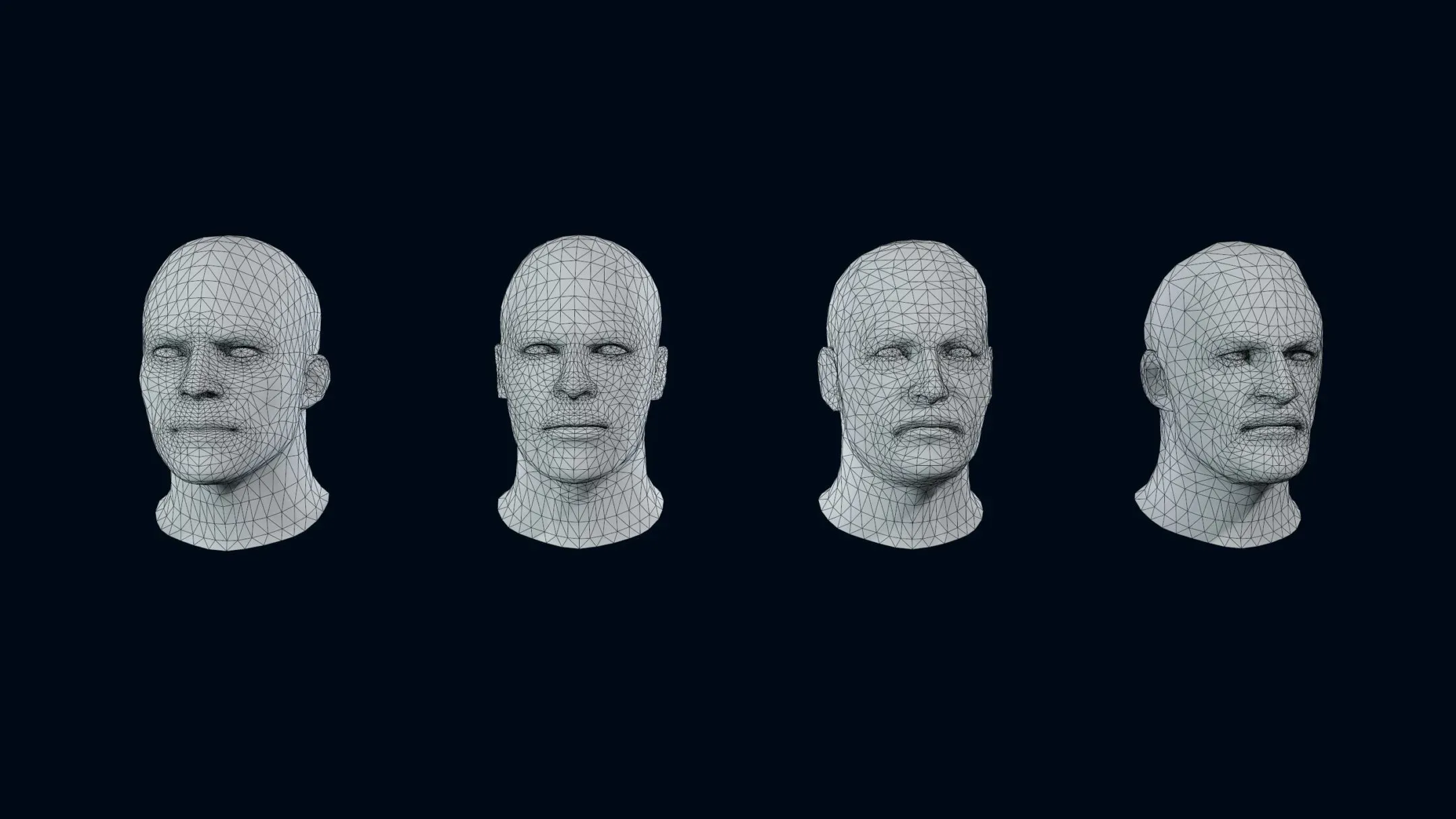 4 Male Heads