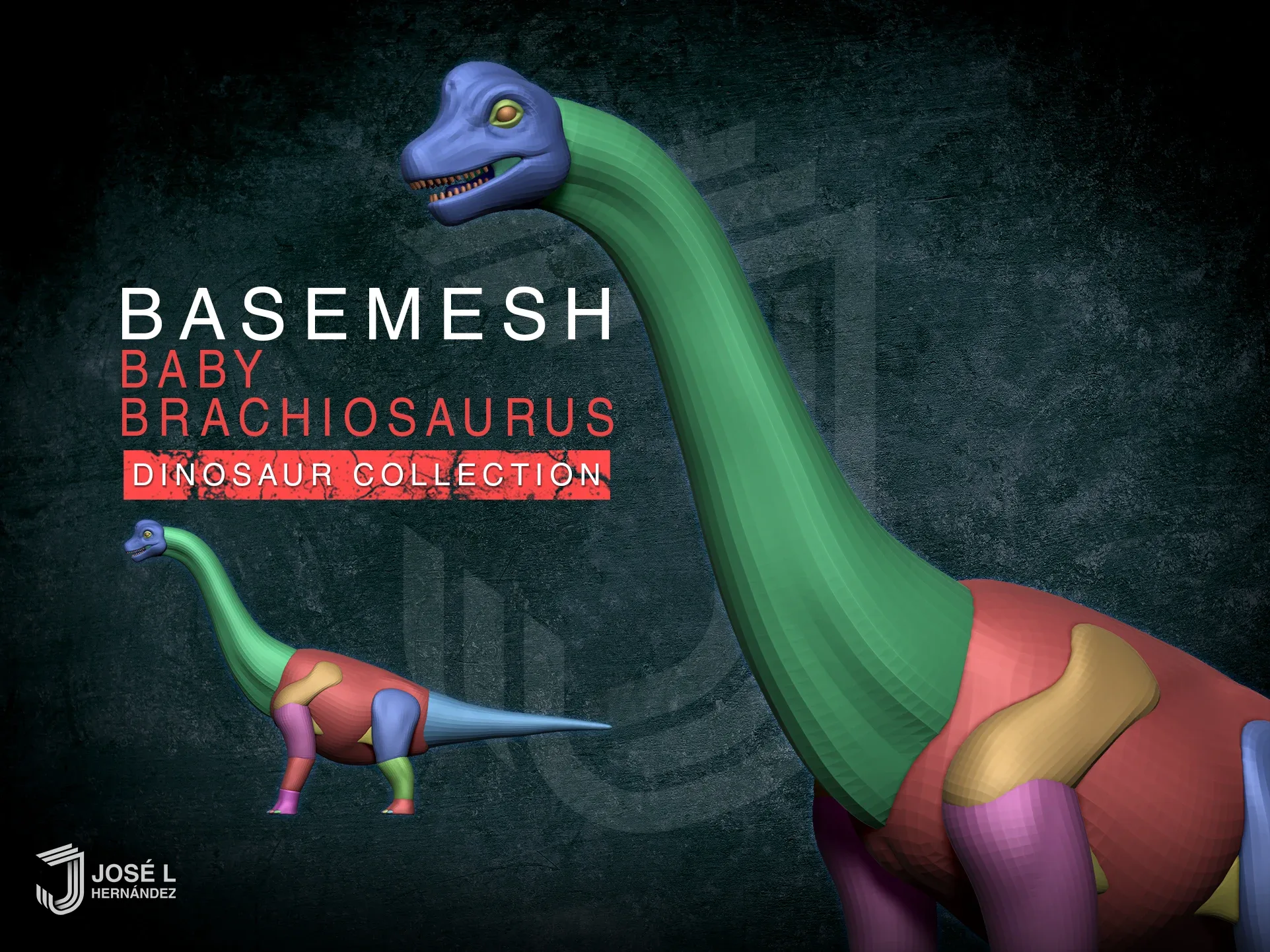 Basemesh Baby Brachiosaurus