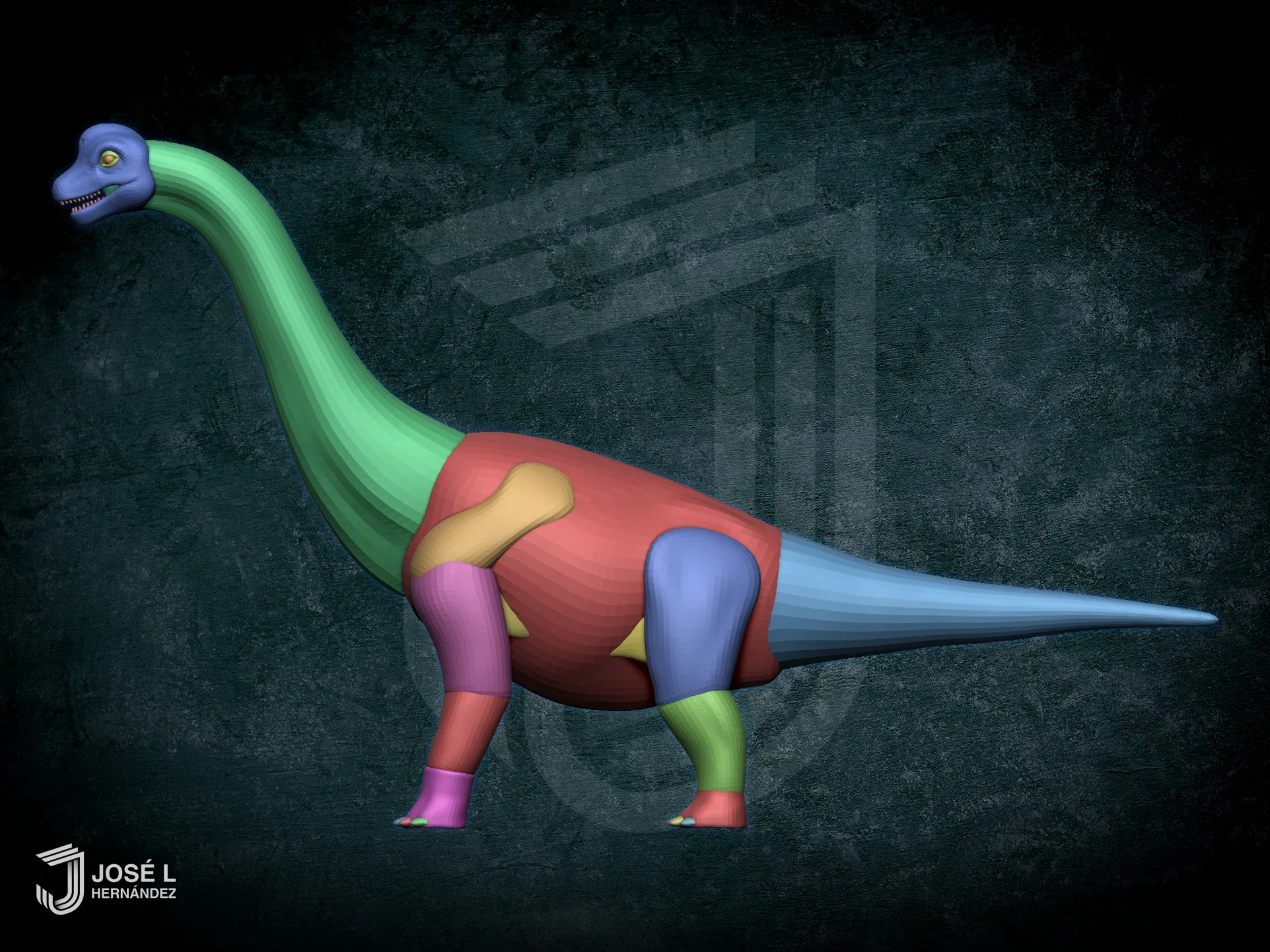 Basemesh Baby Brachiosaurus