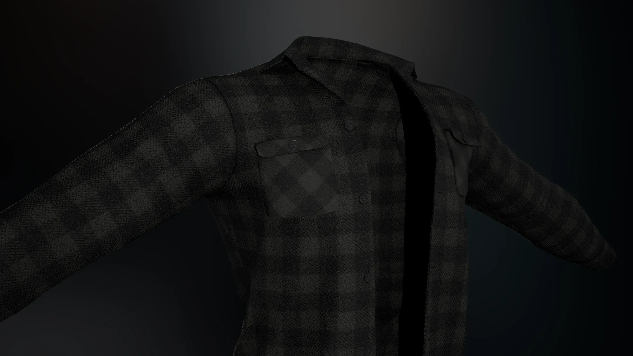 Black Flannel Shirt