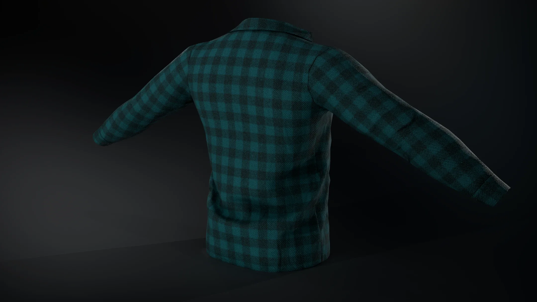 Cyan Flannel Shirt