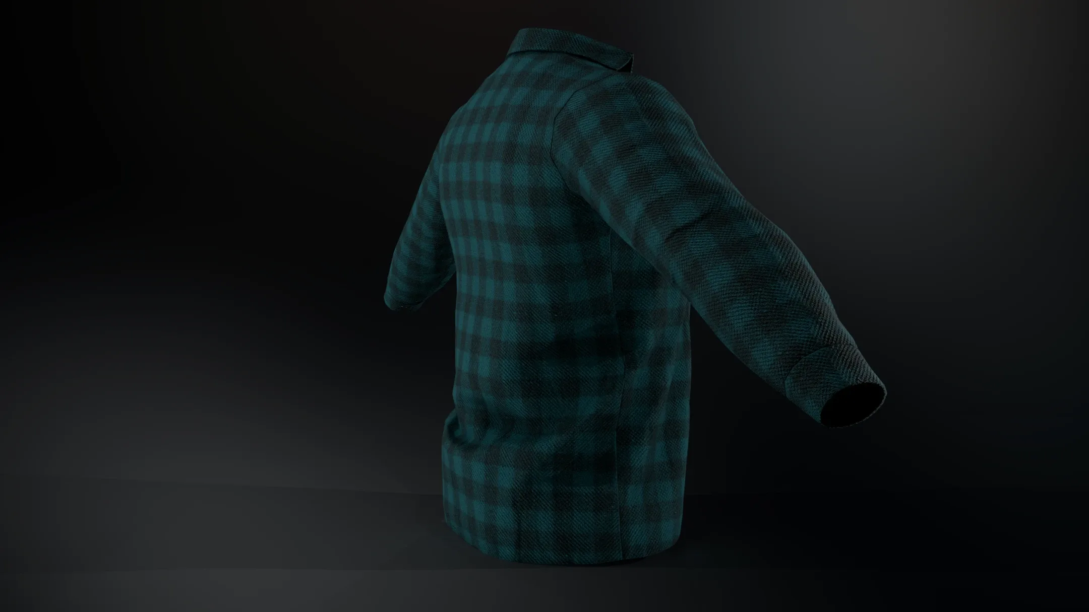 Cyan Flannel Shirt