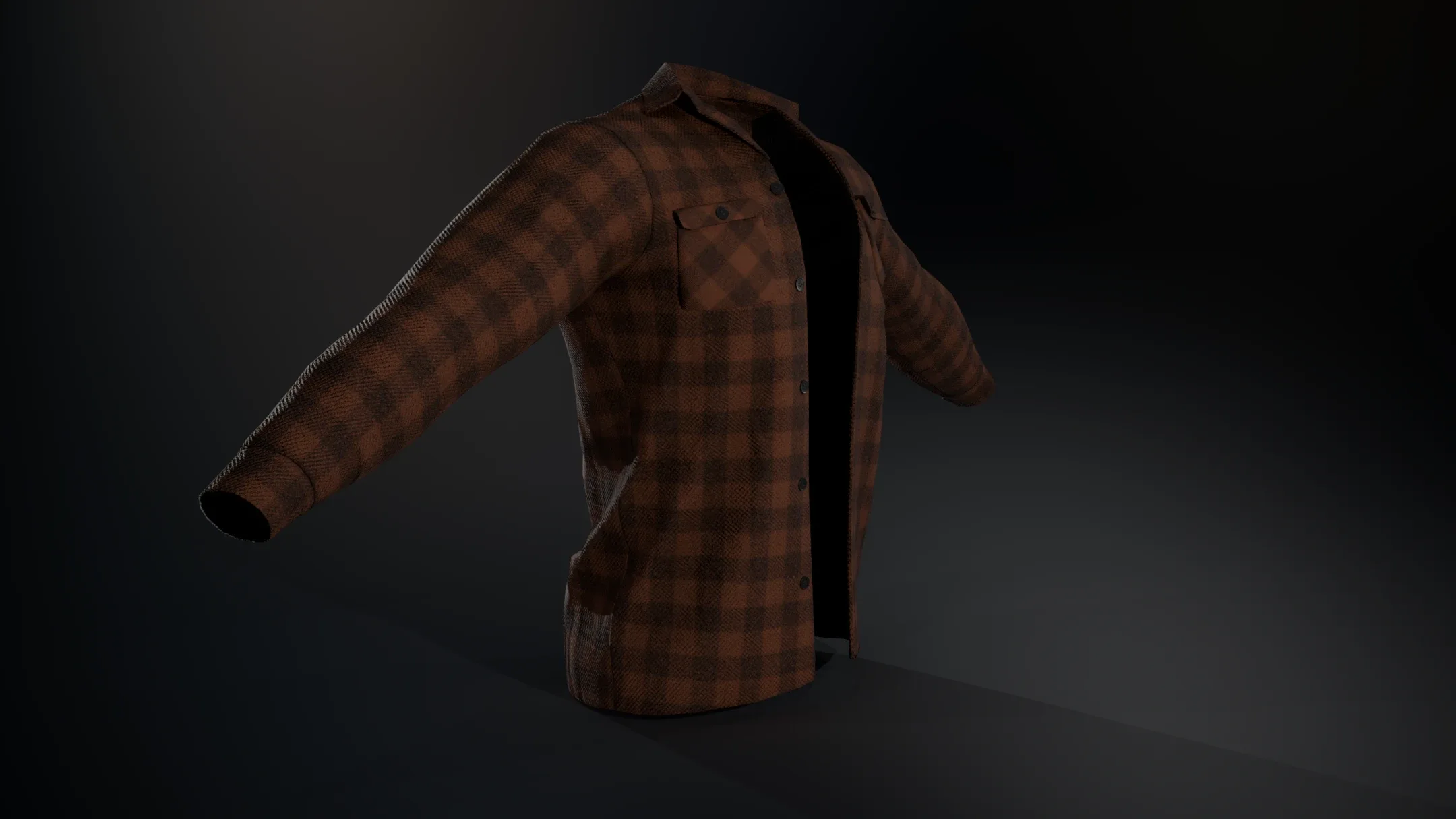 Brown Flannel Shirt