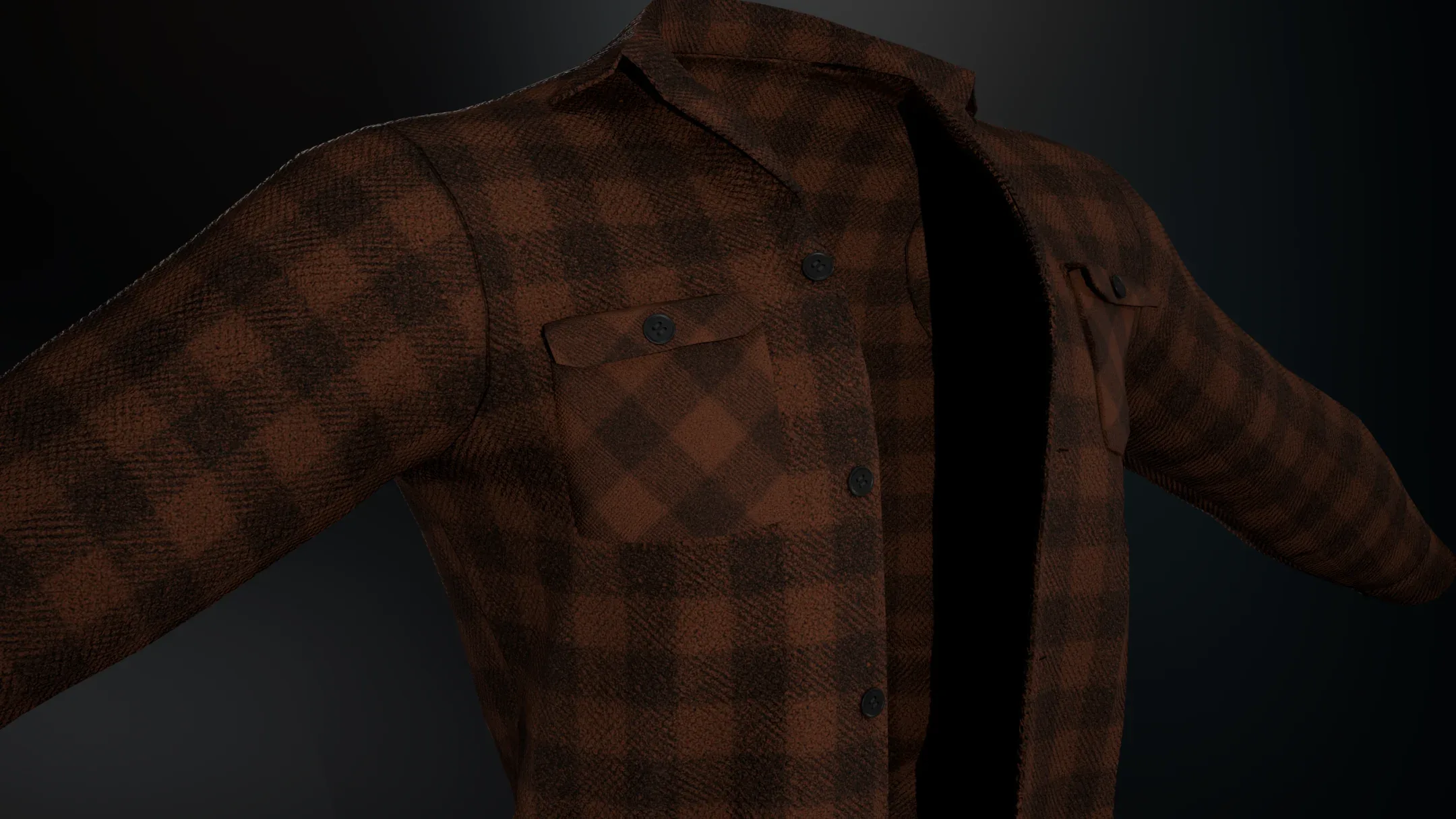 Brown Flannel Shirt