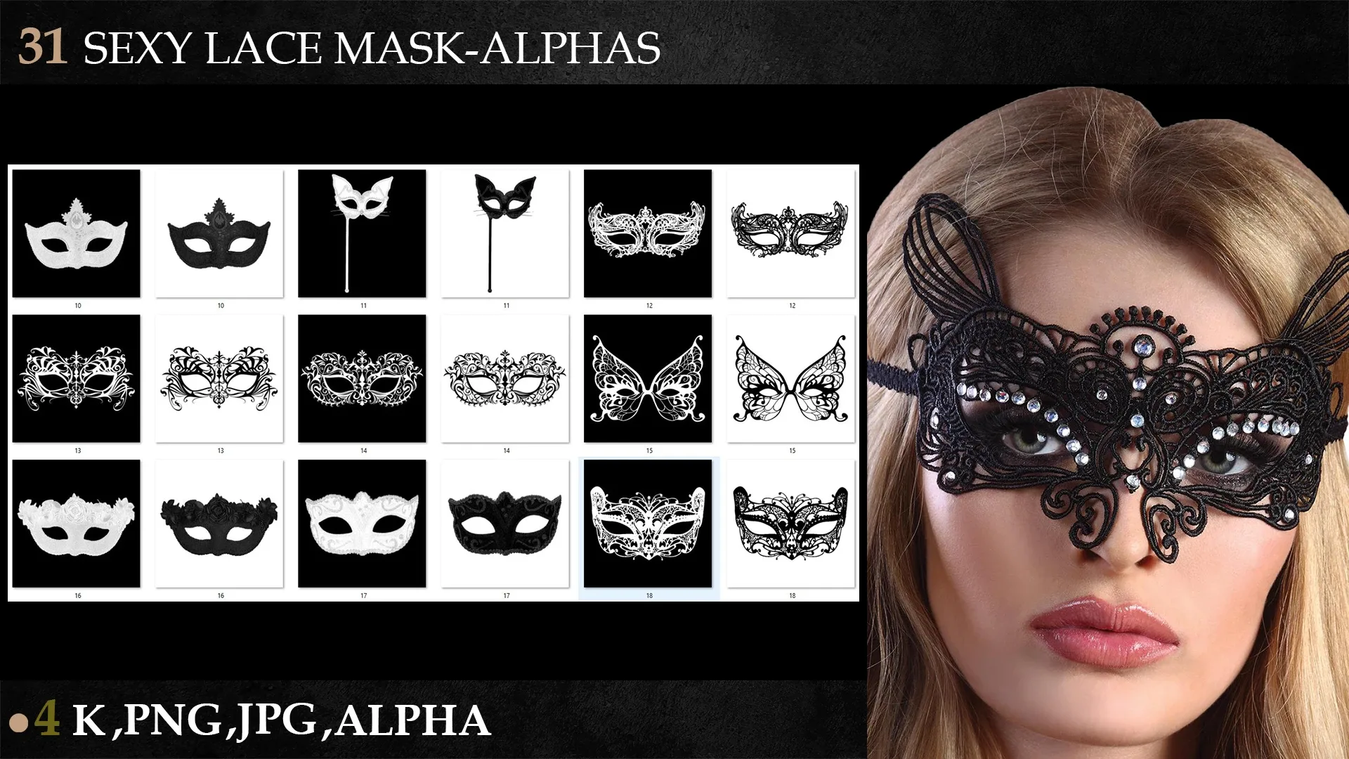 31 SEXY LACE MASK-ALPHAS-vol 2