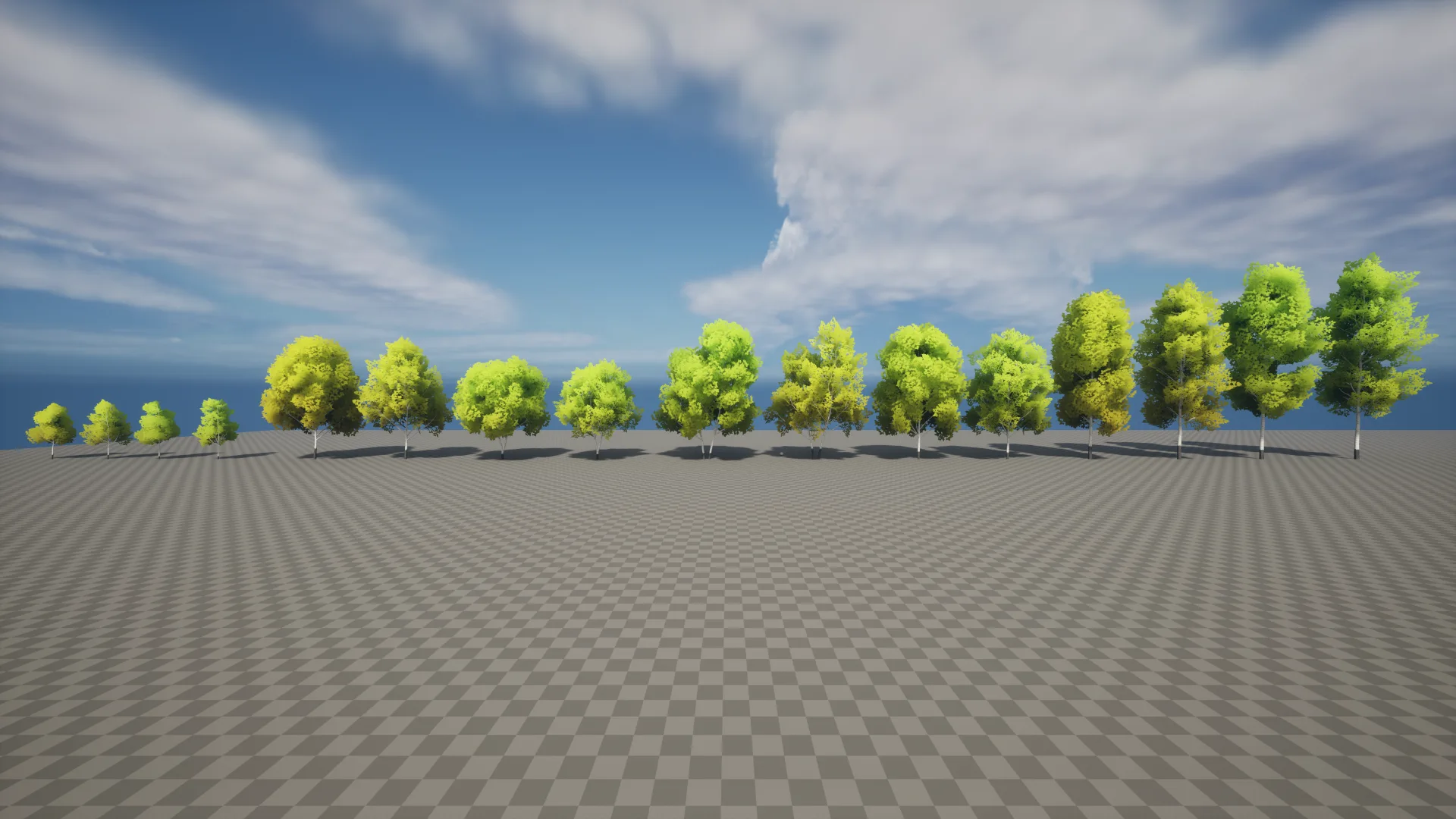 Stylized Birch Forest